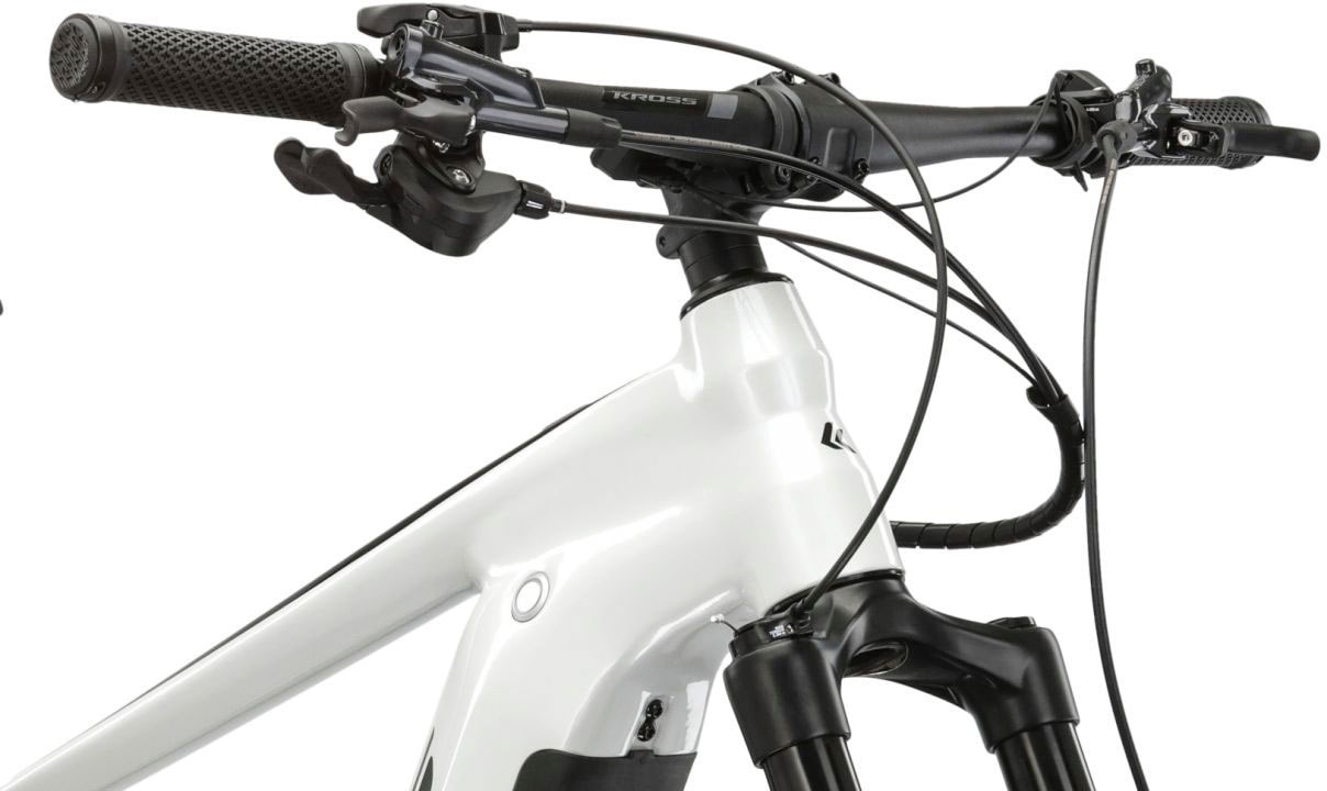 Kross E-Bike »E-MTB Level Boost 3.0 29 Zoll weiß«, 12 Gang, Shimano, DEORE SLX M7100, Mittelmotor 250 W