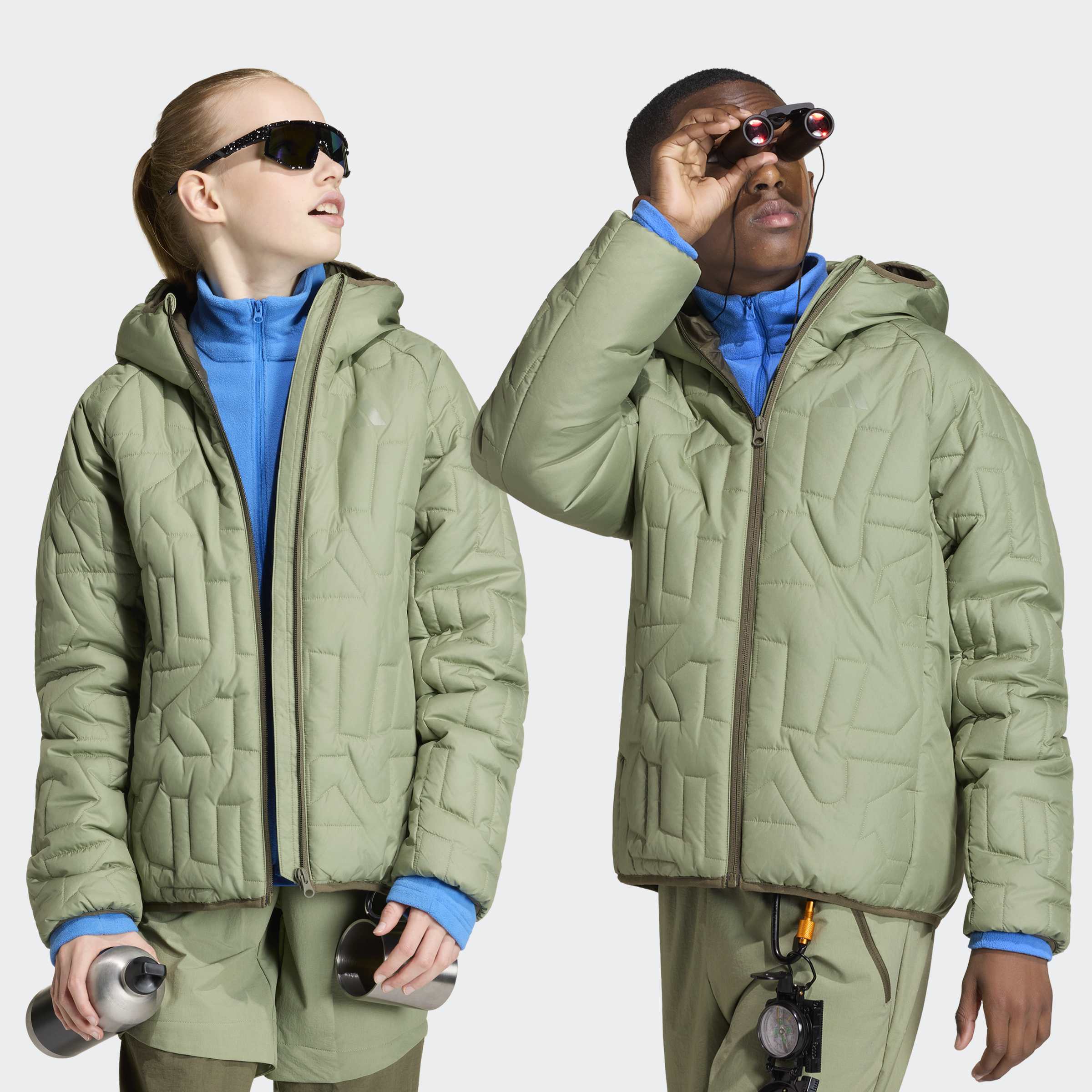 adidas TERREX Outdoorjacke "KIDS XPERIOR CLIMAWARM GEFÜTTERTE" für Kinder, mit durchgehendem Reißverschluss, aus Ripstop-Material