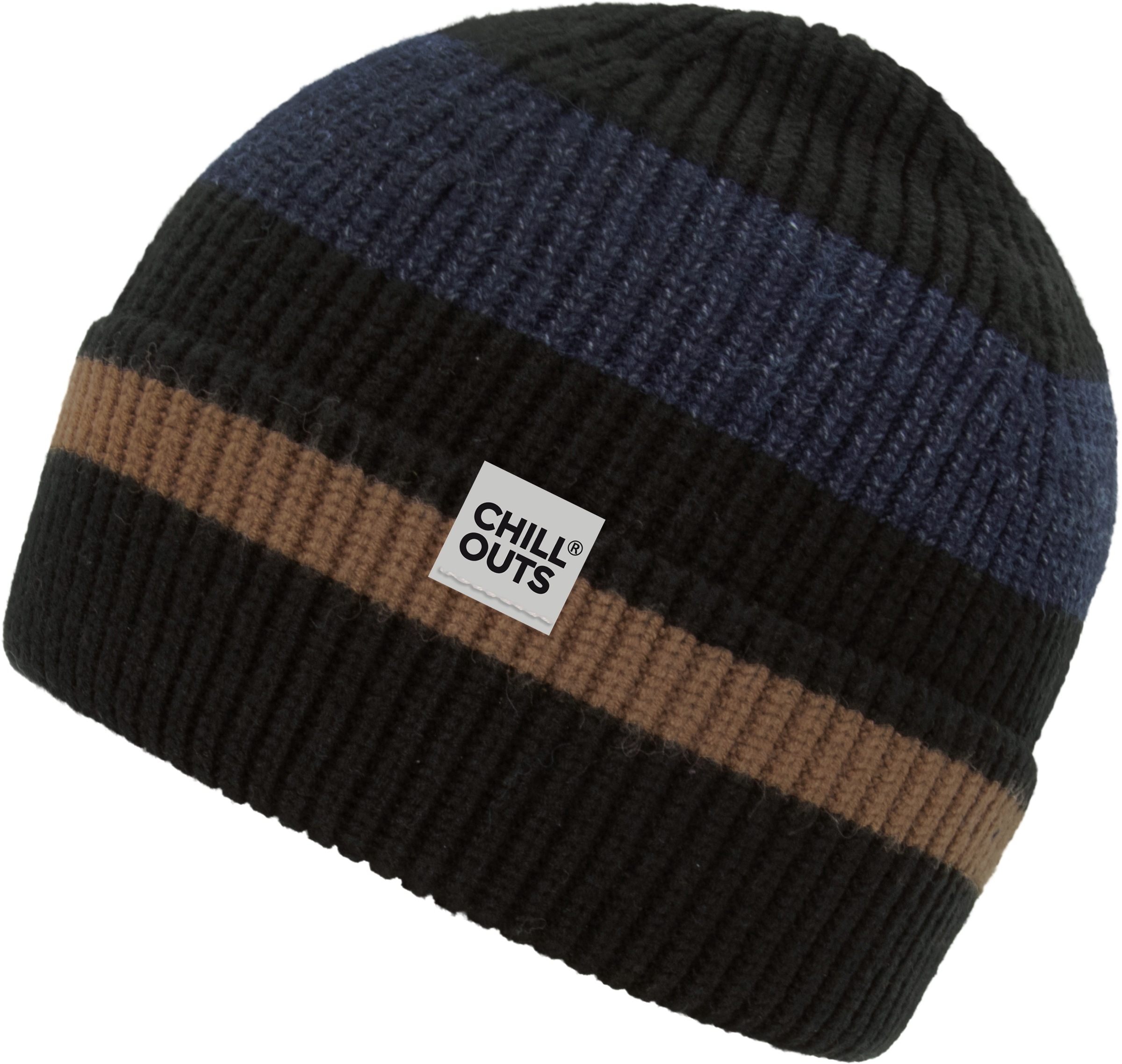 chillouts Beanie "Bastian Hat", mit sportlichem Streifen-Design, Logo-Label günstig online kaufen