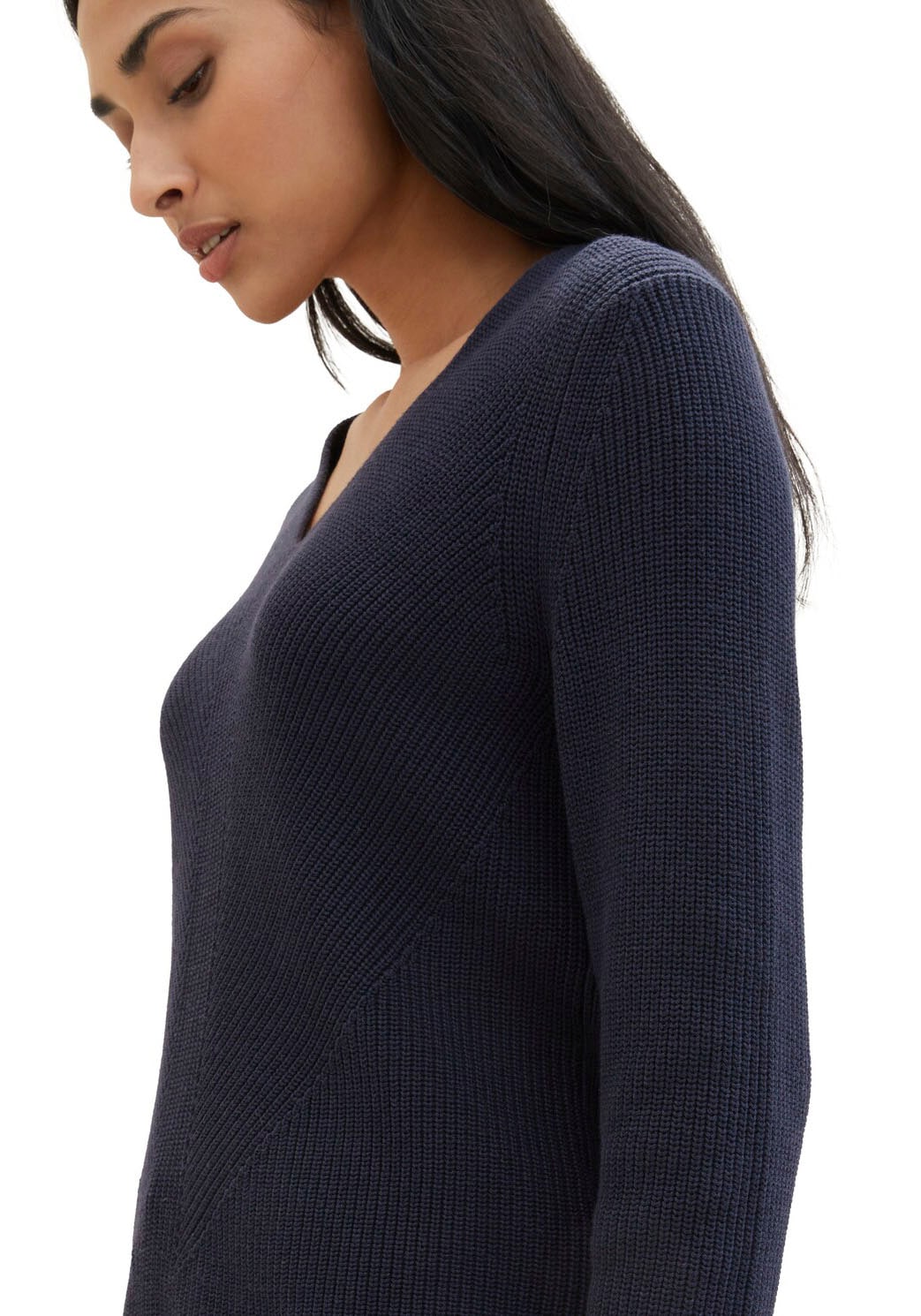 TOM TAILOR Strickpullover, mit Rippstruktur