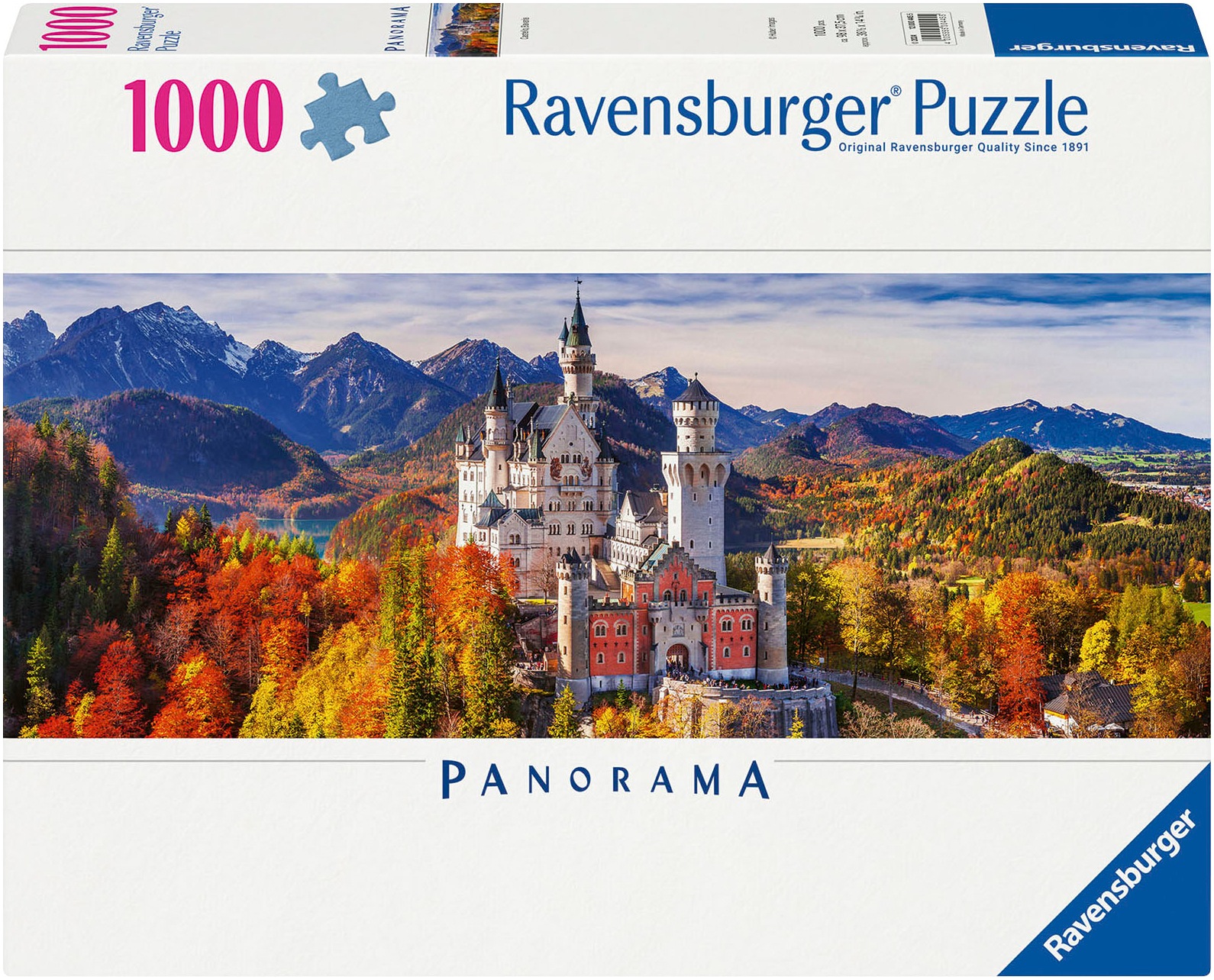 Ravensburger Puzzle »Panorama, Schloss in Bayern«, Made in Germany