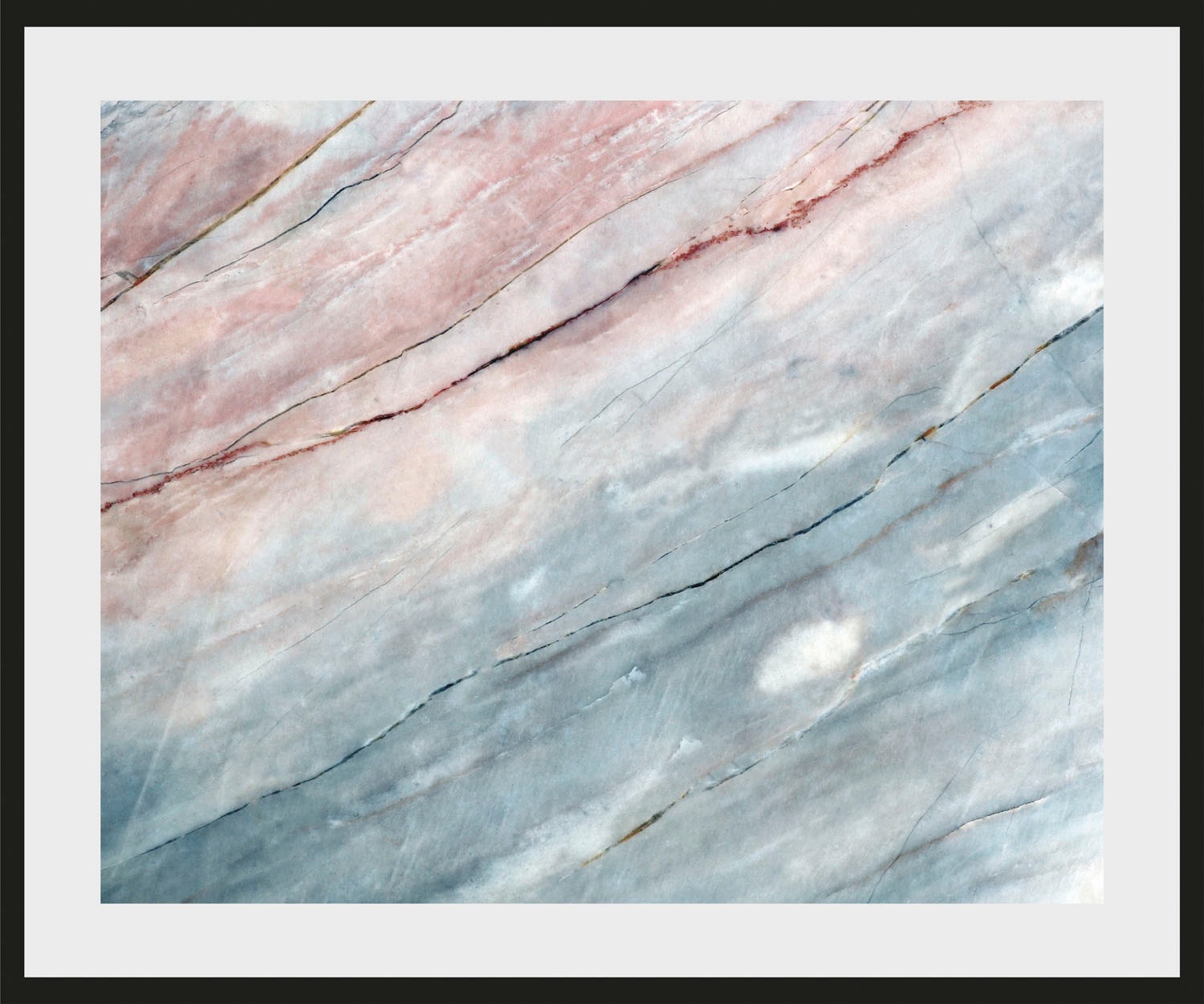queence Bild »Jenni«, Abstrakt-Marmor-Kunst-Gemälde, (1 St.), HD Premium Poster-Druck inkl. Holzrahmen