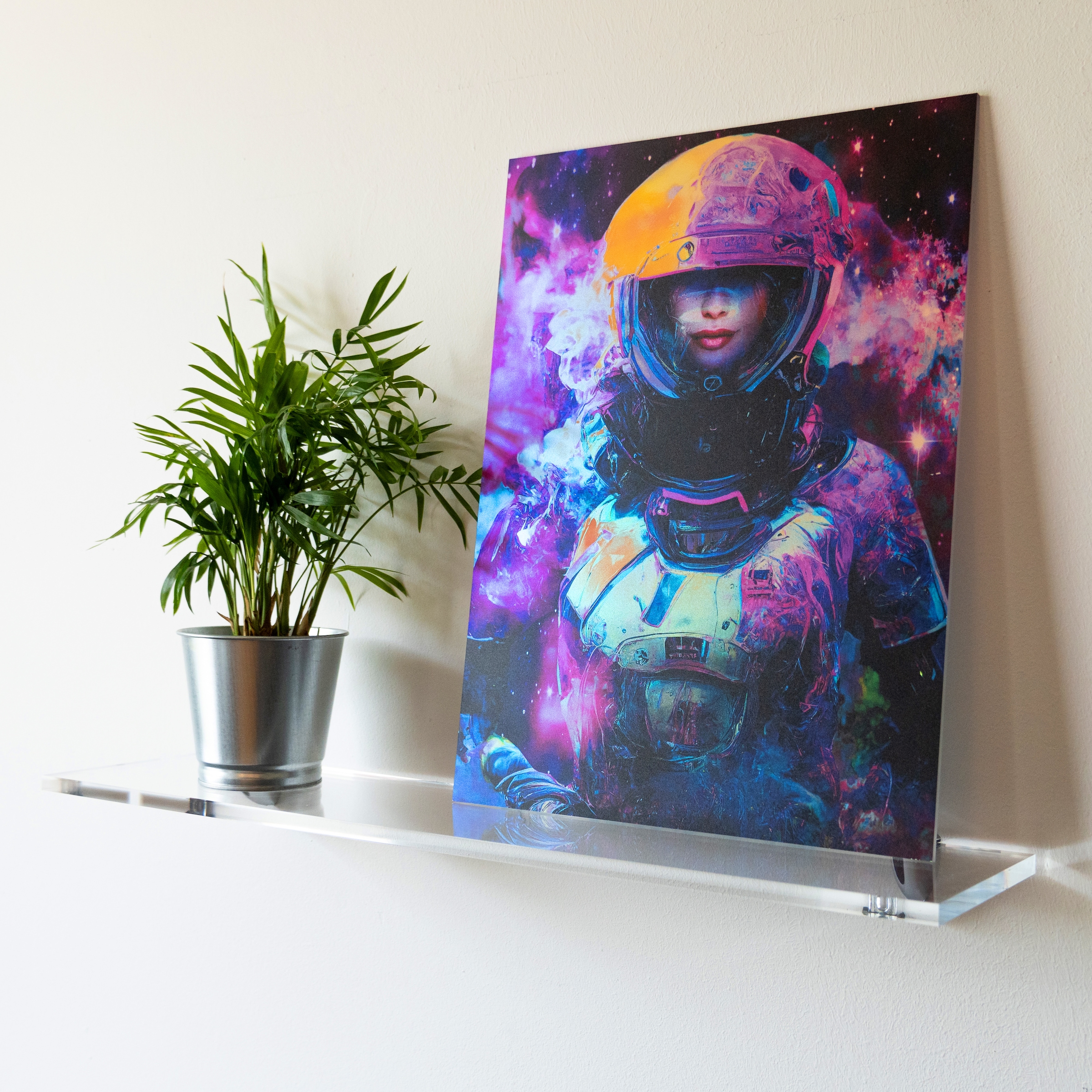 queence Deko-Wandregal »Elle«, Regalboden, Ablage, Regalboard aus Acrylglas, kantenpoliert