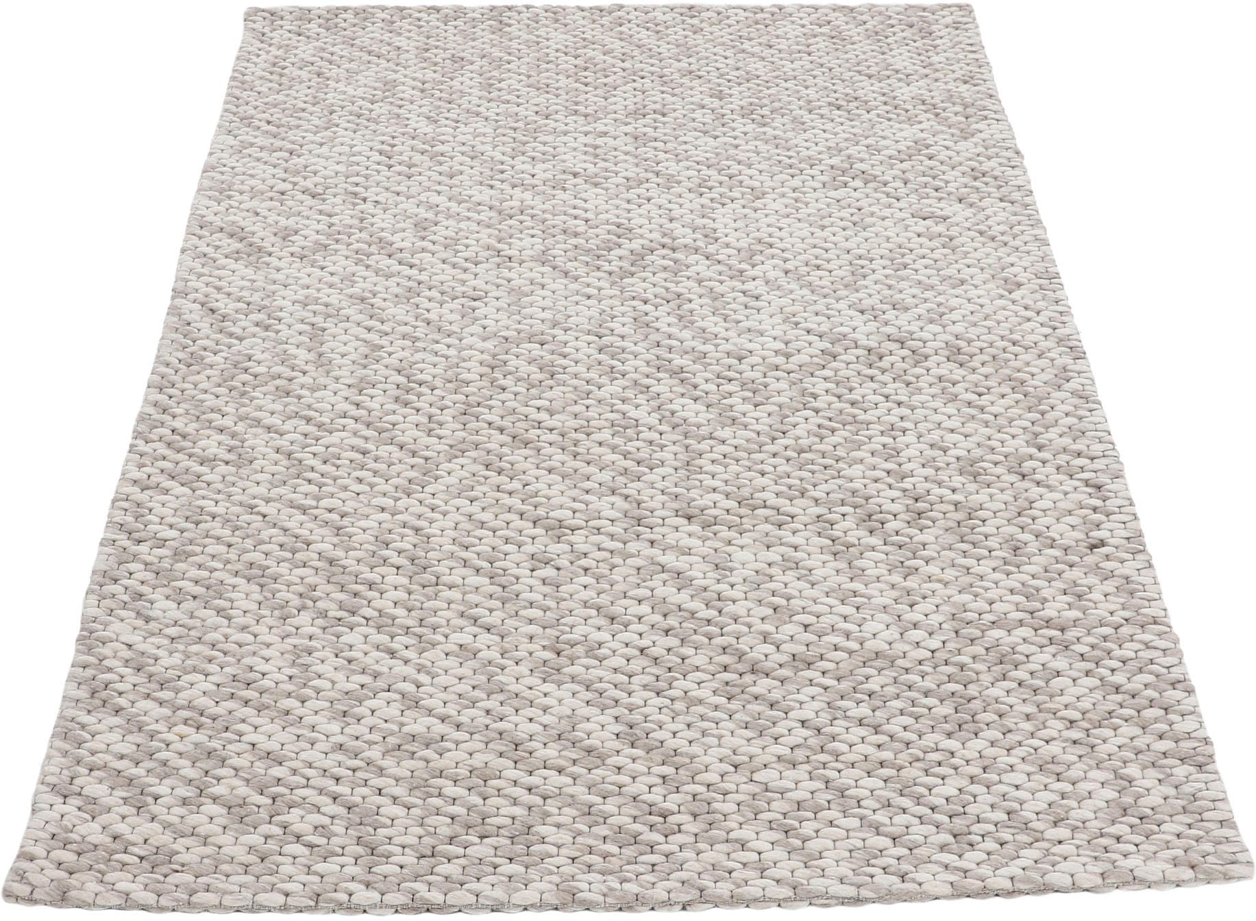 carpetfine Wollteppich »Sina«, rechteckig, auf Teppich, kuschelig BAUR Rechnung | meliert, Handweb & reine Wolle, weich handgewebt