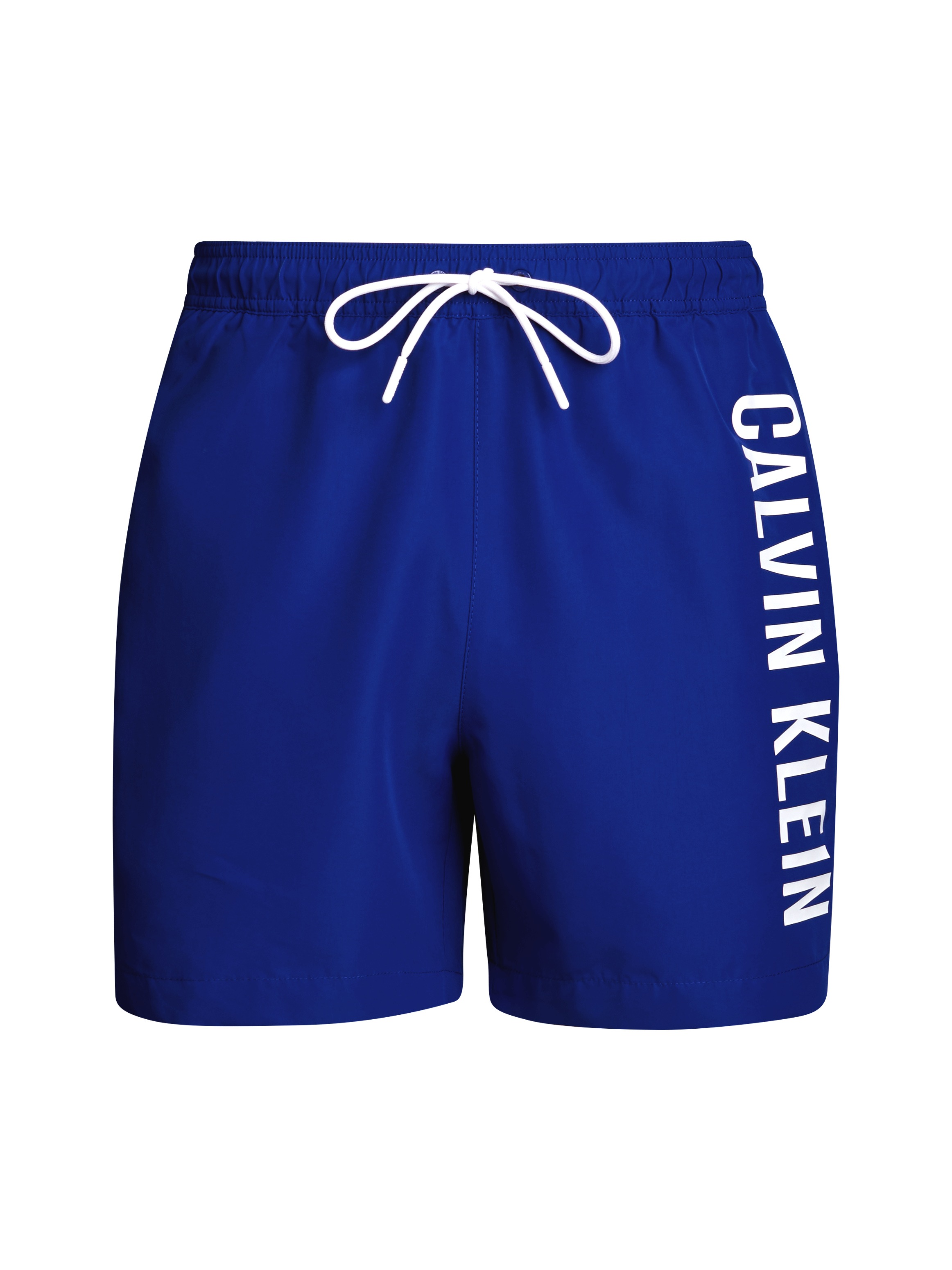 Calvin Klein Swimwear Badeshorts »MEDIUM DRAWSTRING« mit kontrastfarbenem Logo-Schrifztug am Bein