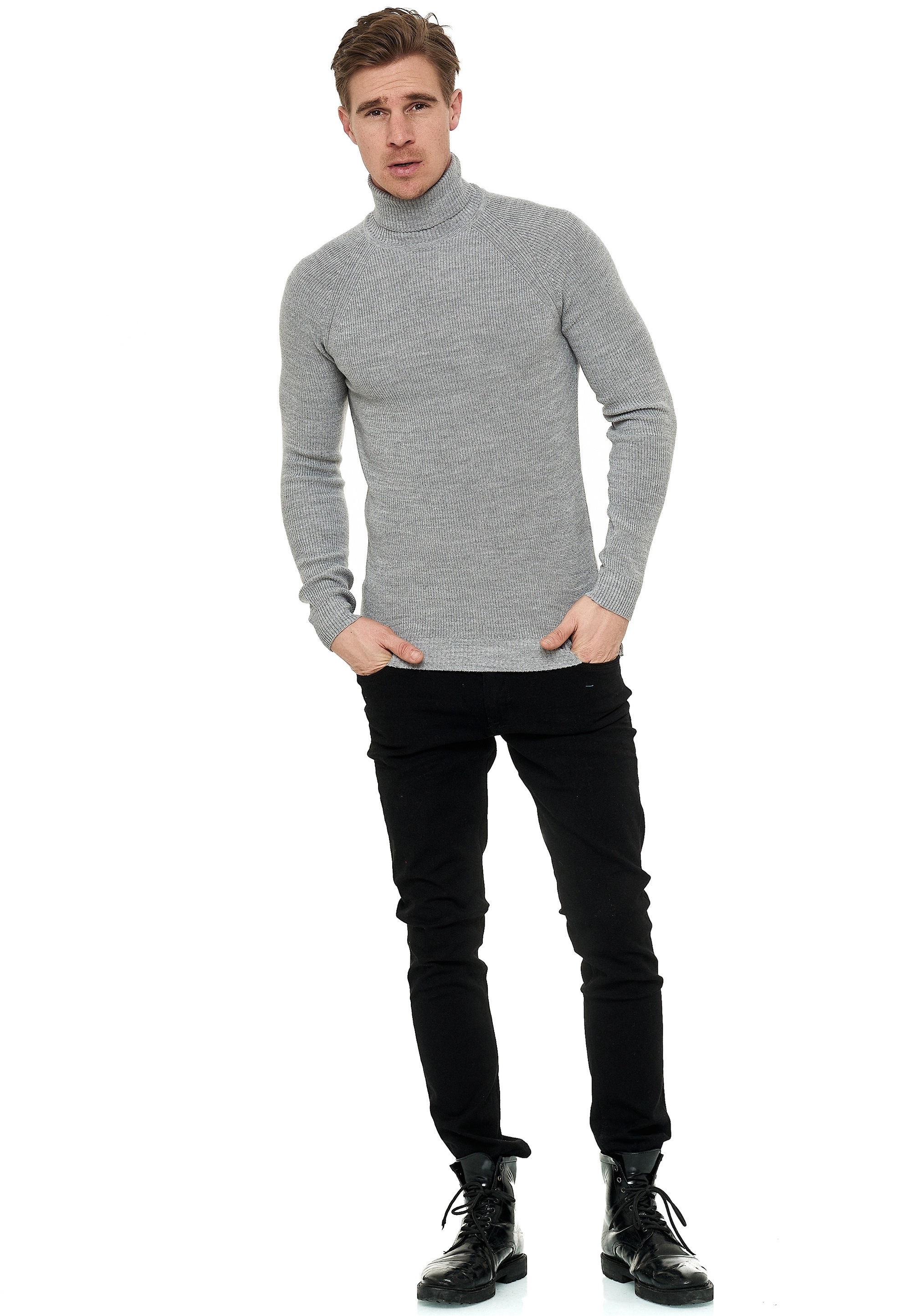 Rusty Neal Rollkragenpullover, mit stilvollem Hochkragen