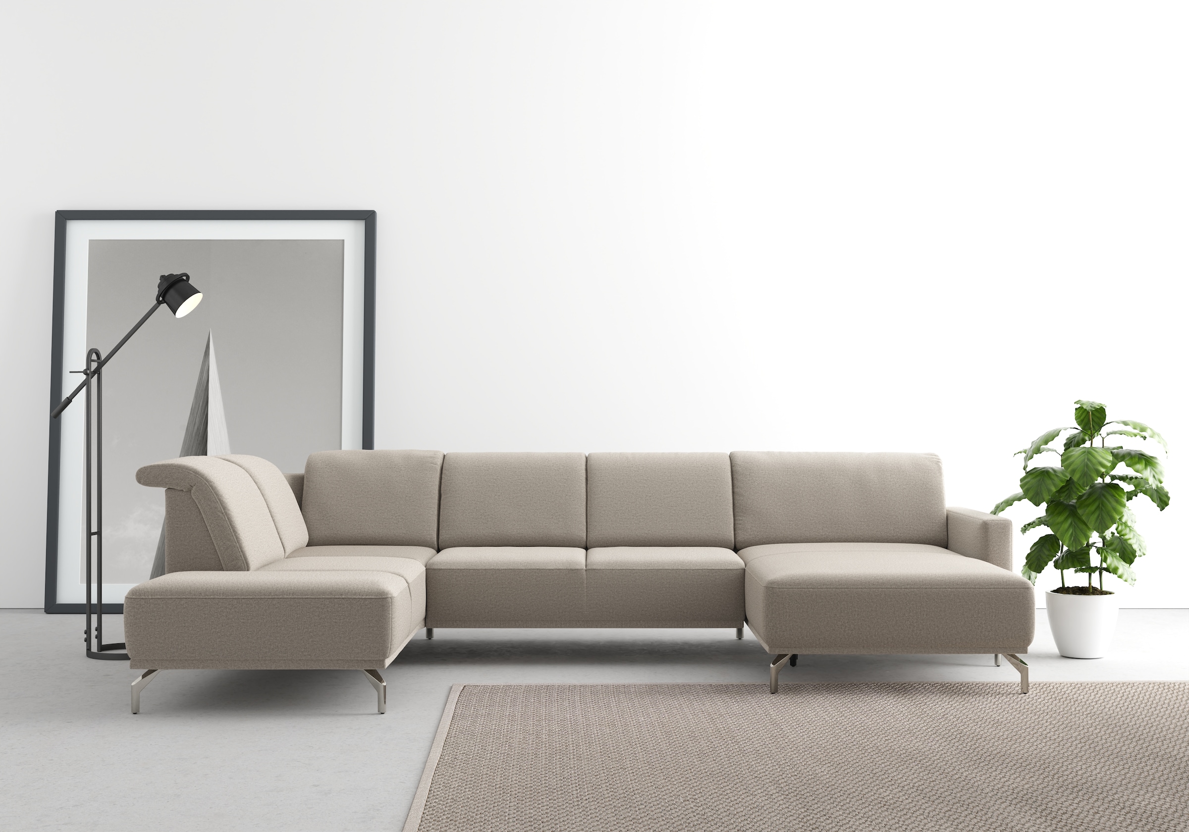 sit&more Wohnlandschaft "Bailando U-Form" wahlweise mit Kopfteilverstellung günstig online kaufen