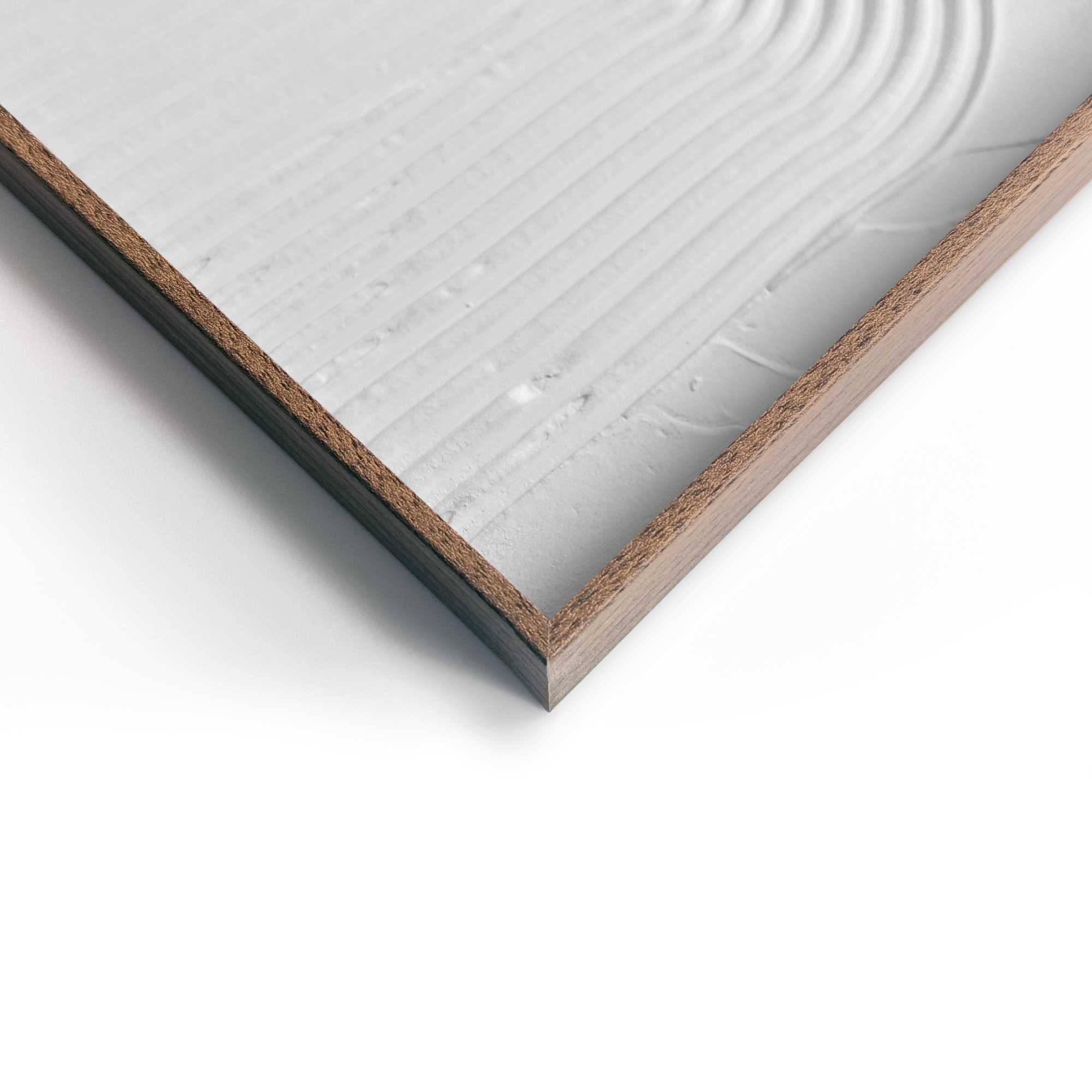 Reinders! Wandbild »Reliefmuster«, Wohnzimmer - Weiß - MDF - Abstrakt - 50x70 cm