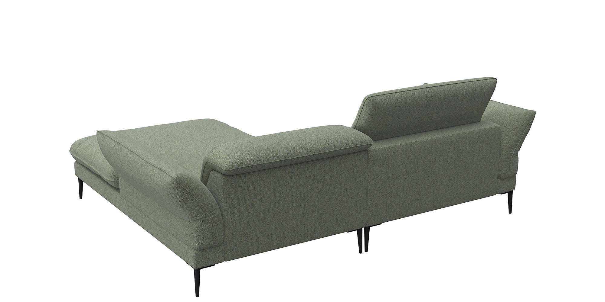 FLEXLUX Ecksofa »Salino, Funktionssofa mit Recamiere, Relaxsofa, Ecksofa«, Sofa mit Arm- und Kopfteil-Verstellungen, Kaltschaum & Stahl-Wellen
