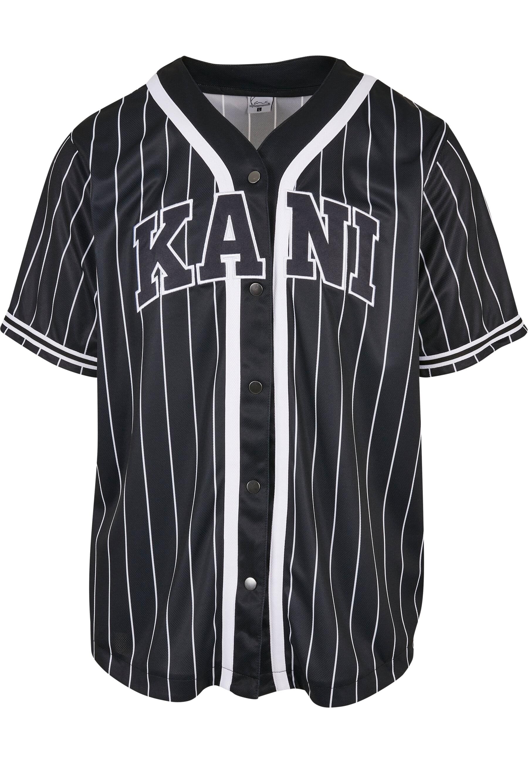 Karl Kani Langarmhemd "Karl Kani Herren KM221-115-1 Serif Pinstripe Basebal günstig online kaufen