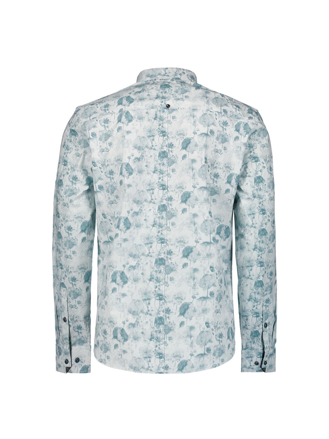 NO EXCESS Langarmhemd »No Excess Stretchhemd mit Print Shirt Stretch Allover Printed«