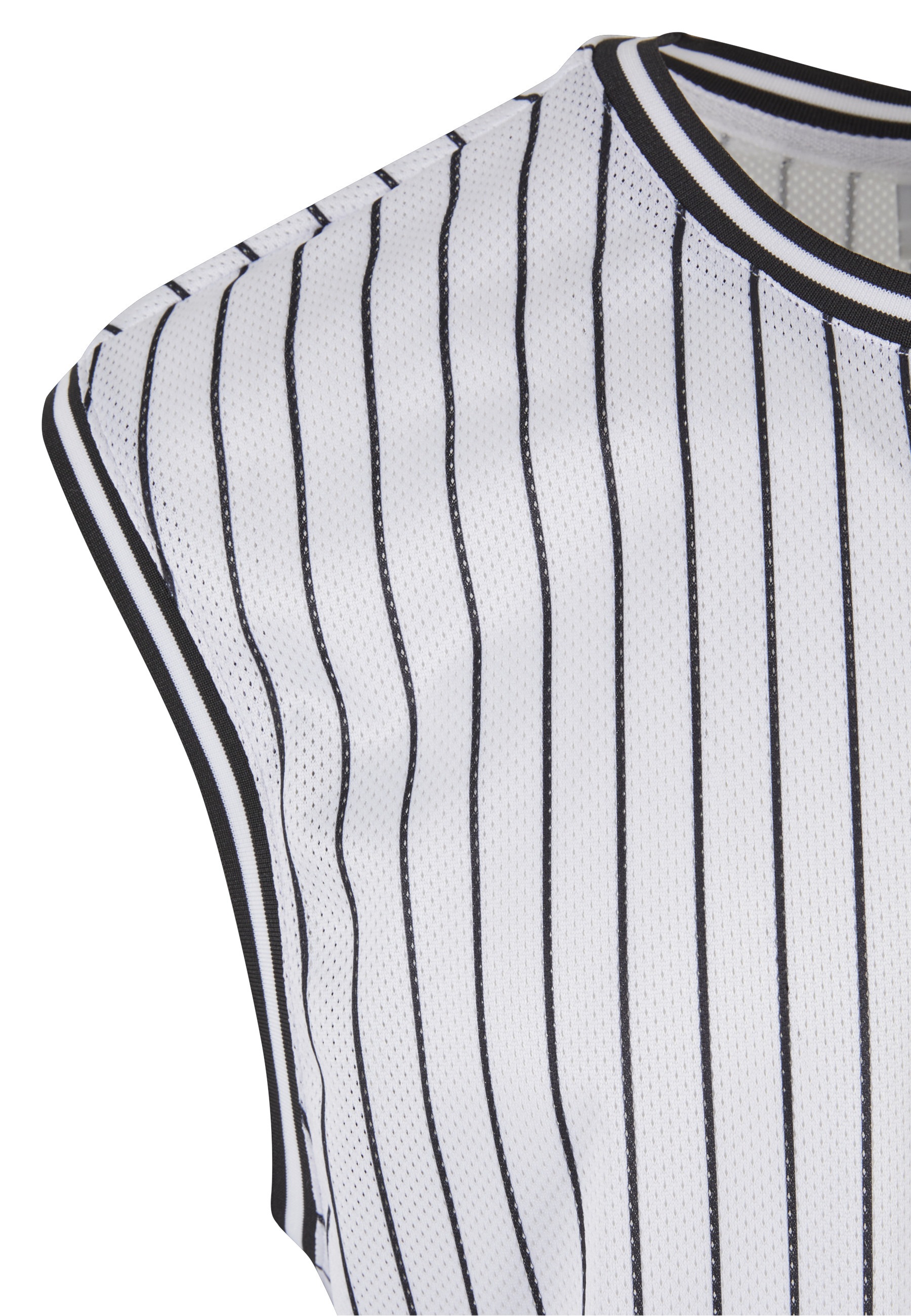 URBAN CLASSICS Tanktop »Urban Classics Striped Mesh Tanktop« 1 Stk.