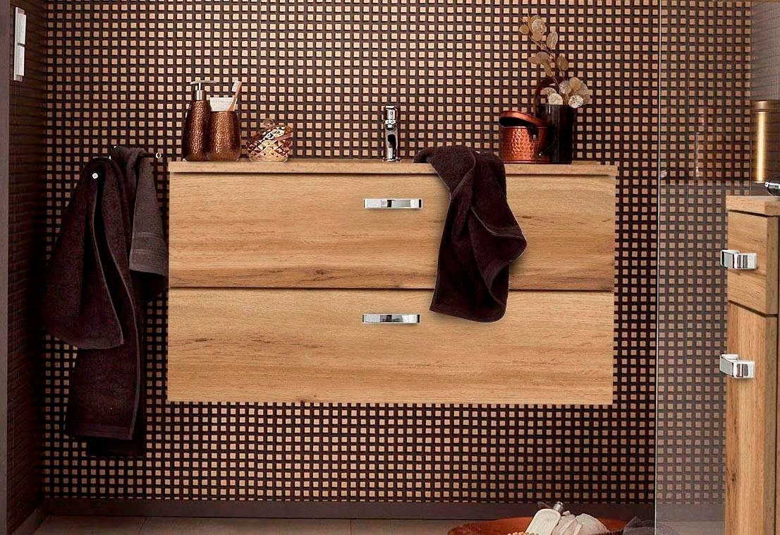 welltime "Ravenna" Badmöbel Waschtisch inkl. Waschbecken, Breite 100 cm, So günstig online kaufen