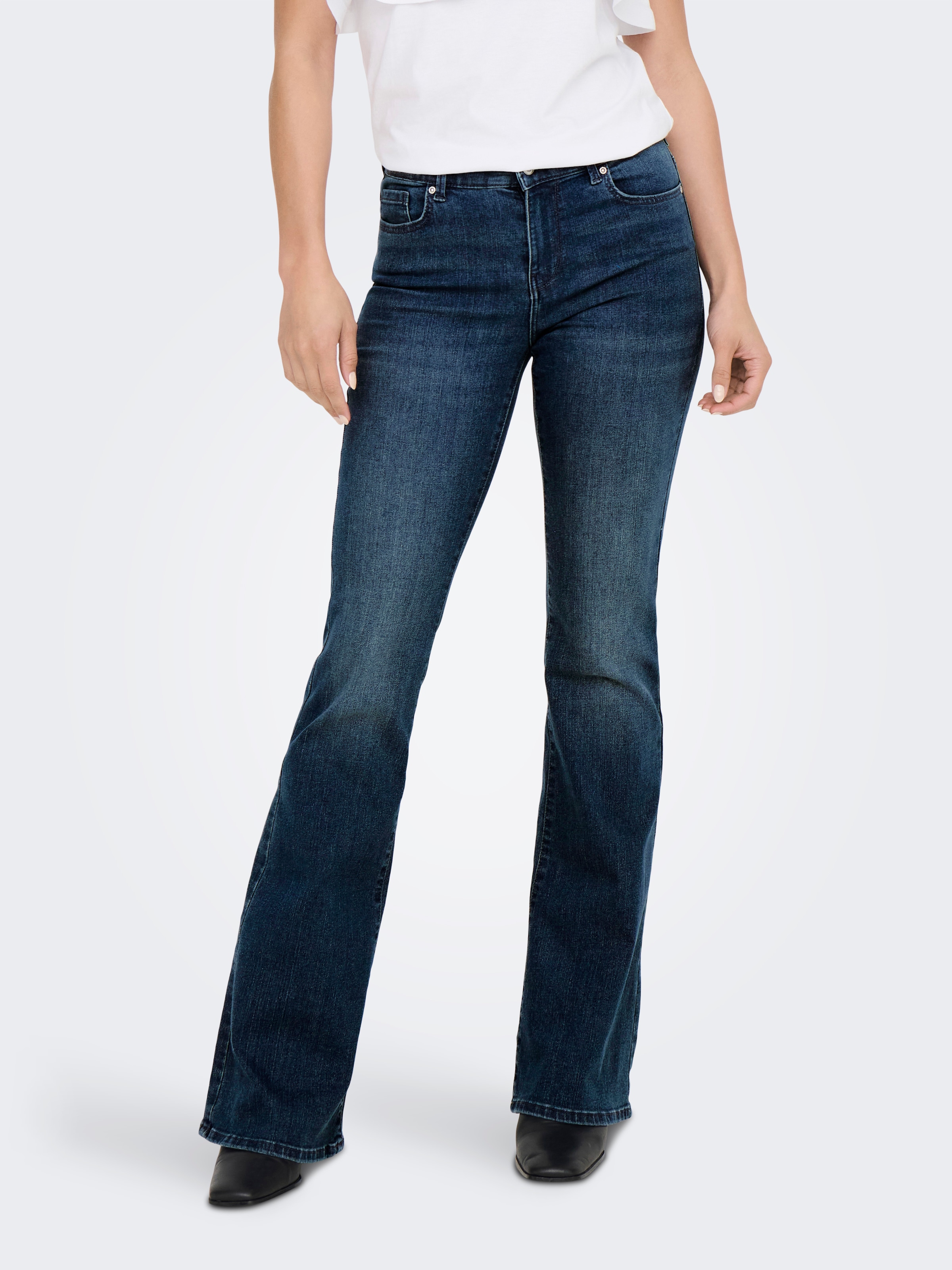 ONLY Bootcut-Jeans "ONLLUSH MW RETRO FLARED DNM" günstig online kaufen