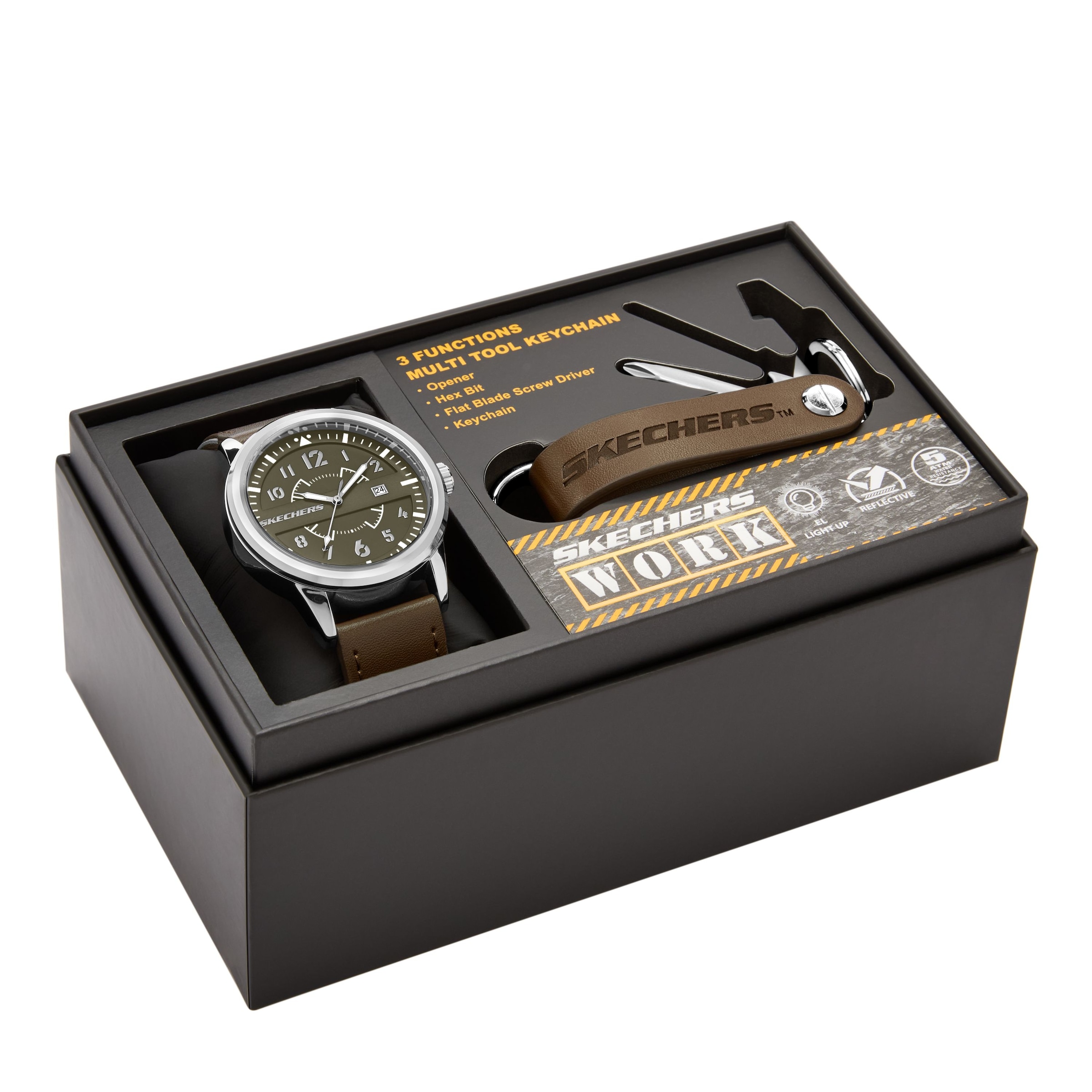 Skechers Quarzuhr »SETS« Armbanduhr, Herrenuhr, Ideal auch als Geschenk, analog, Tag