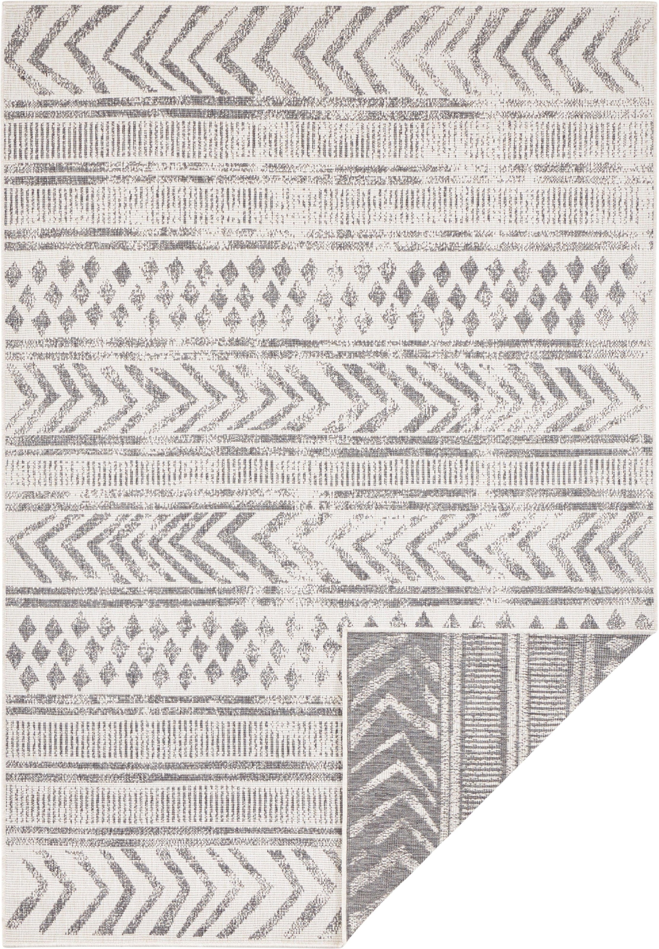 NORTHRUGS Teppich »BIRI Wendeteppich«, rechteckig, In-& Outdoor, Wetterfest, Balkon, Garten, Wohnzimmer, Wasserfest, Boho