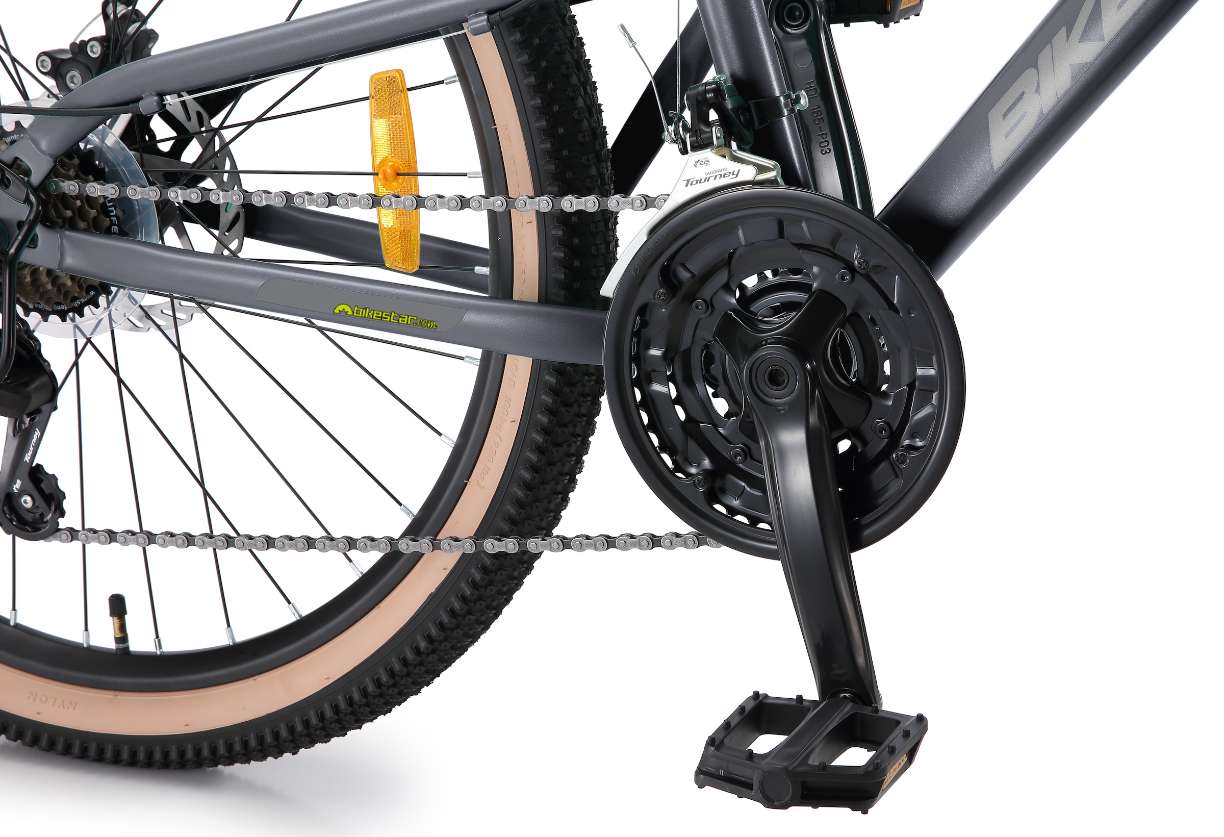 Bikestar Mountainbike 21 Gang Shimano RD-TY300 Schaltwerk Kettenschaltung für Damen und Herren, Kettenschaltung