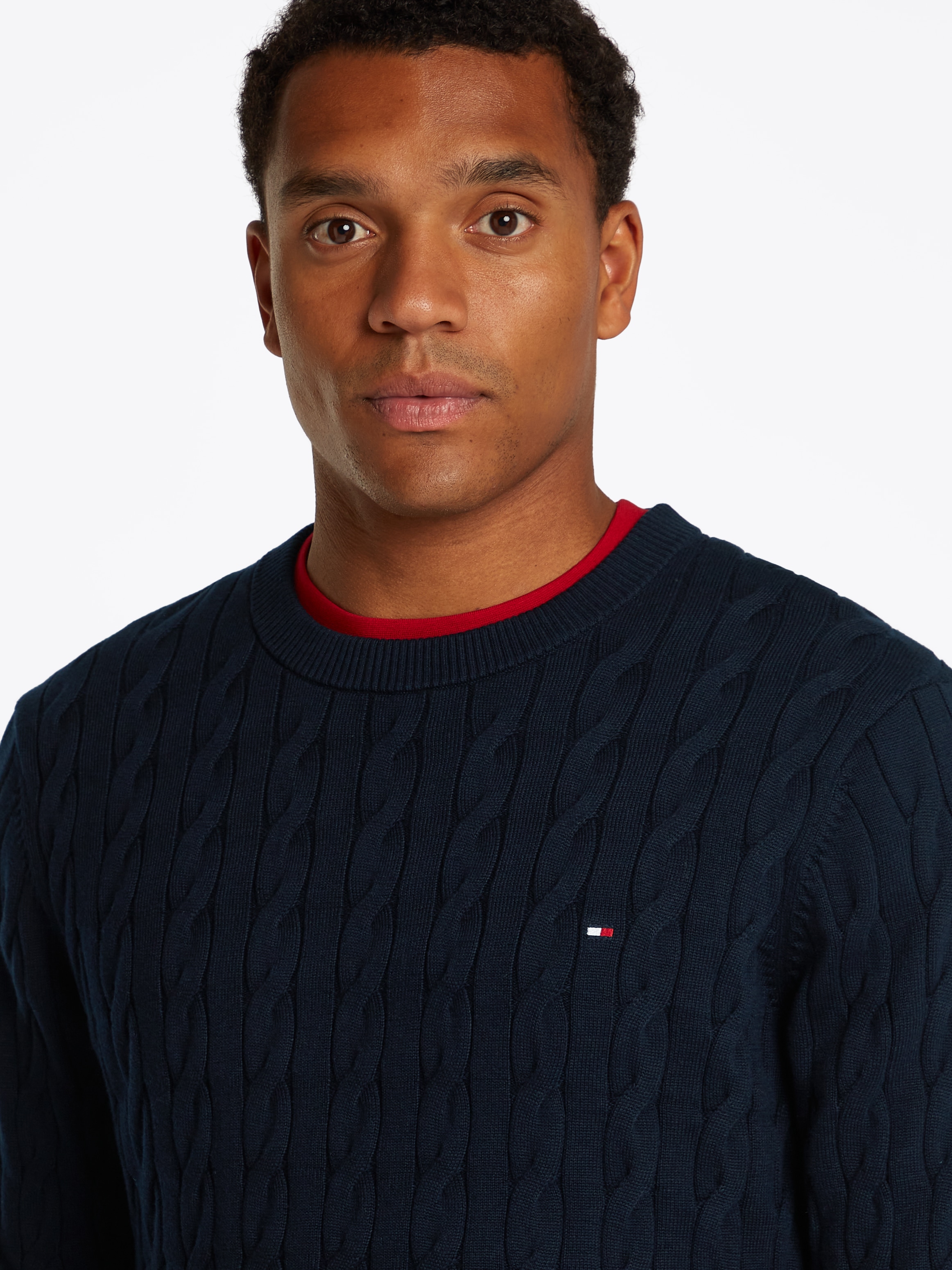 Tommy Hilfiger Strickpullover »CLASSIC CABLE CREW NECK«