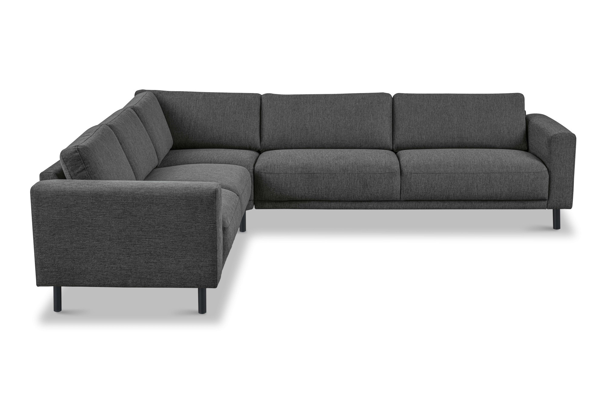 Home affaire Ecksofa »Sveeva, L-Form, B.288 cm, schwarze Metallfüße« langlebiger Webstoff, mit Wellenunterfederung, viele Farben