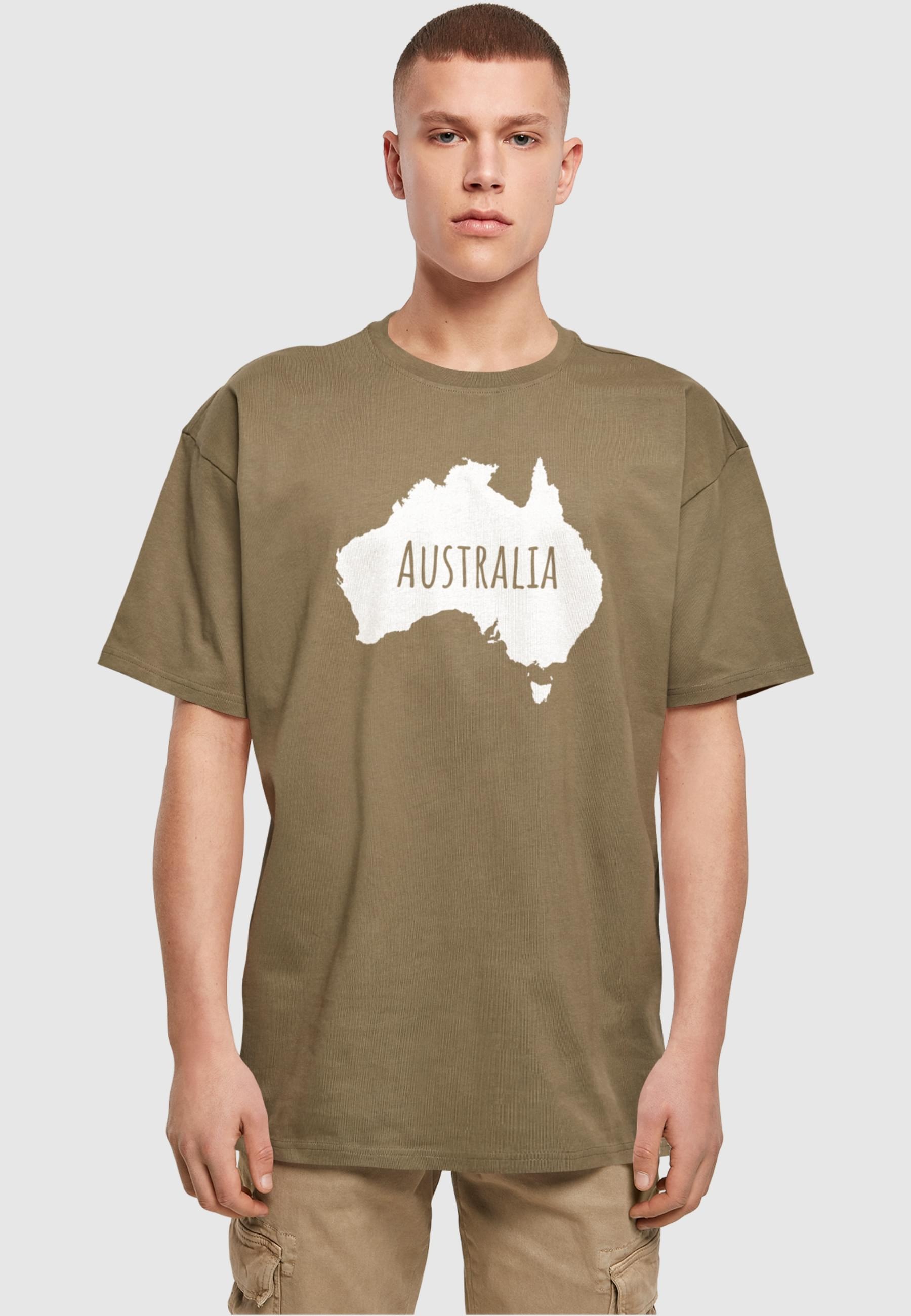 Merchcode T-Shirt »Merchcode Herren Australia X Heavy Oversize Tee-BY102«, (1 tlg.)