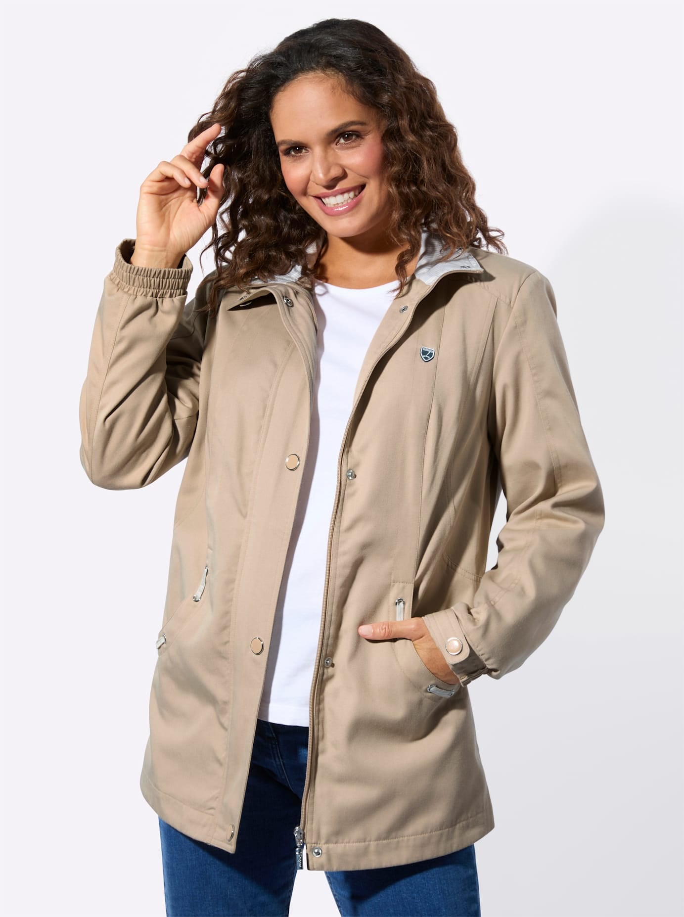 Casual Looks Canvasjacke ohne Kapuze günstig online kaufen