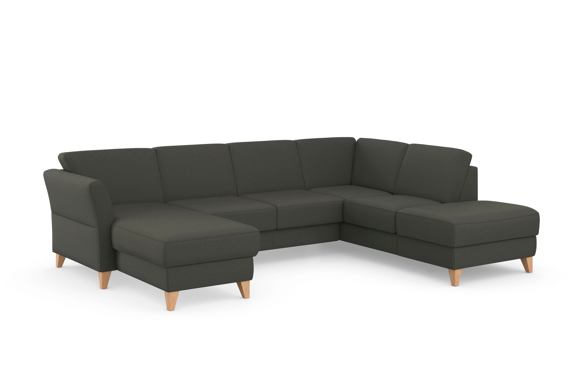 sit&more Wohnlandschaft »Visby U-Form«, wahlweise mit Bettfunktion und Stauraum, frei im Raum stellbar