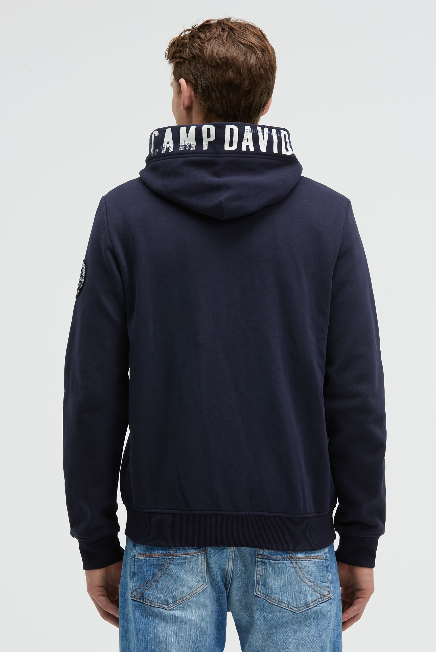 CAMP DAVID Kapuzensweatjacke mit Baumwolle