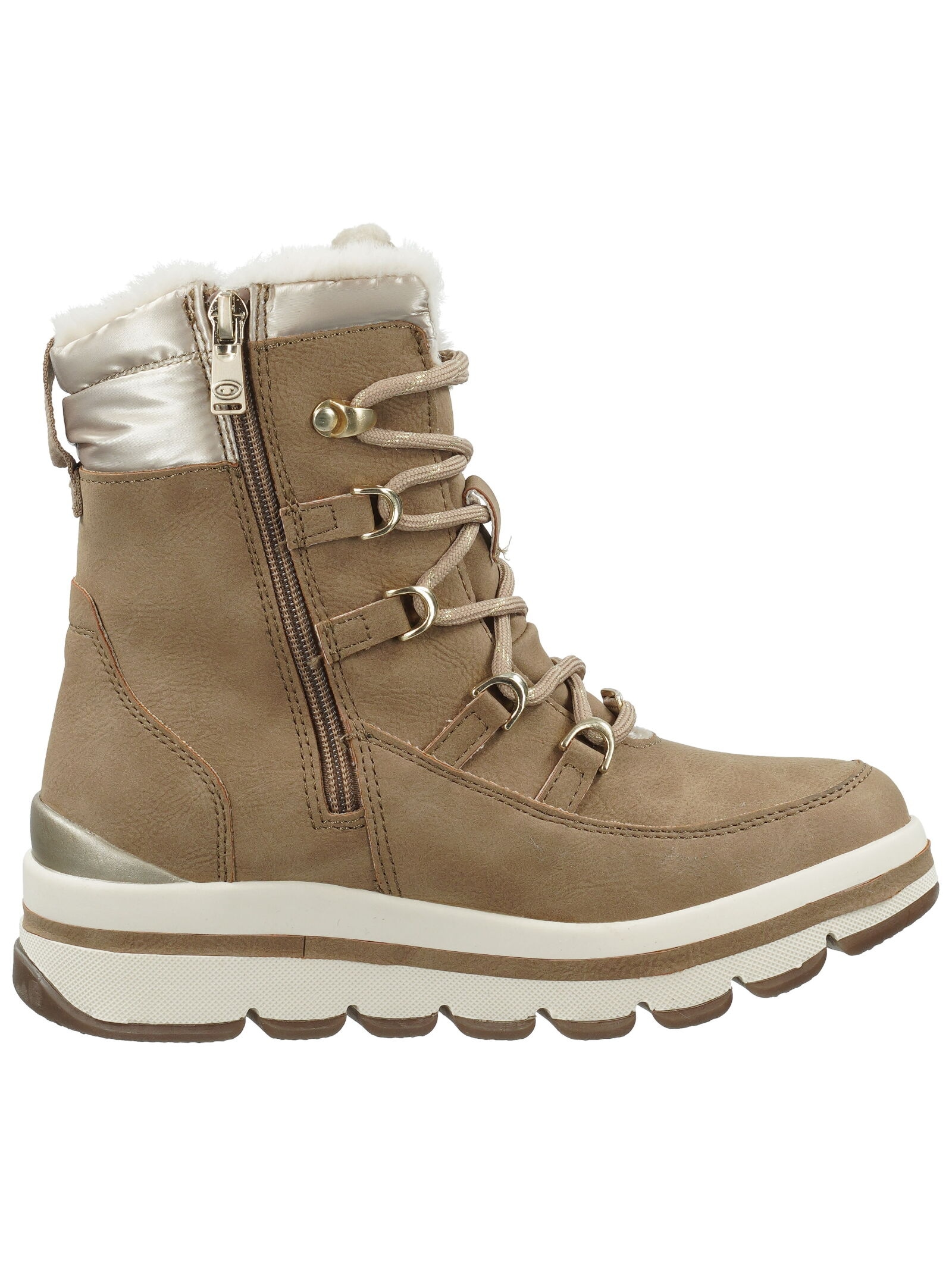 TOM TAILOR Schnürstiefelette »Tom Tailor Stiefelette Lederimitat/Textil«