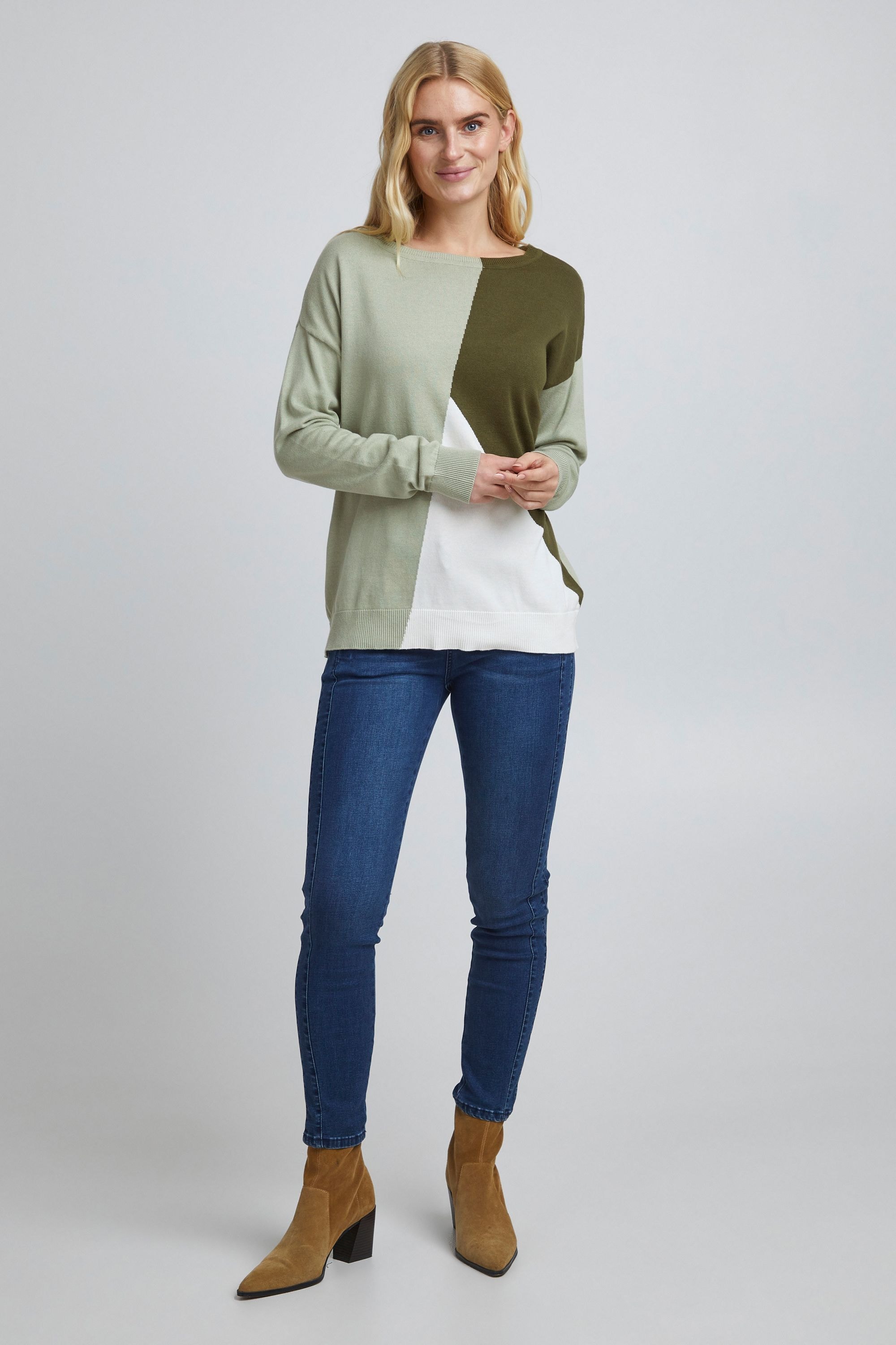 fransa Strickpullover »Strickpullover FREmblock«