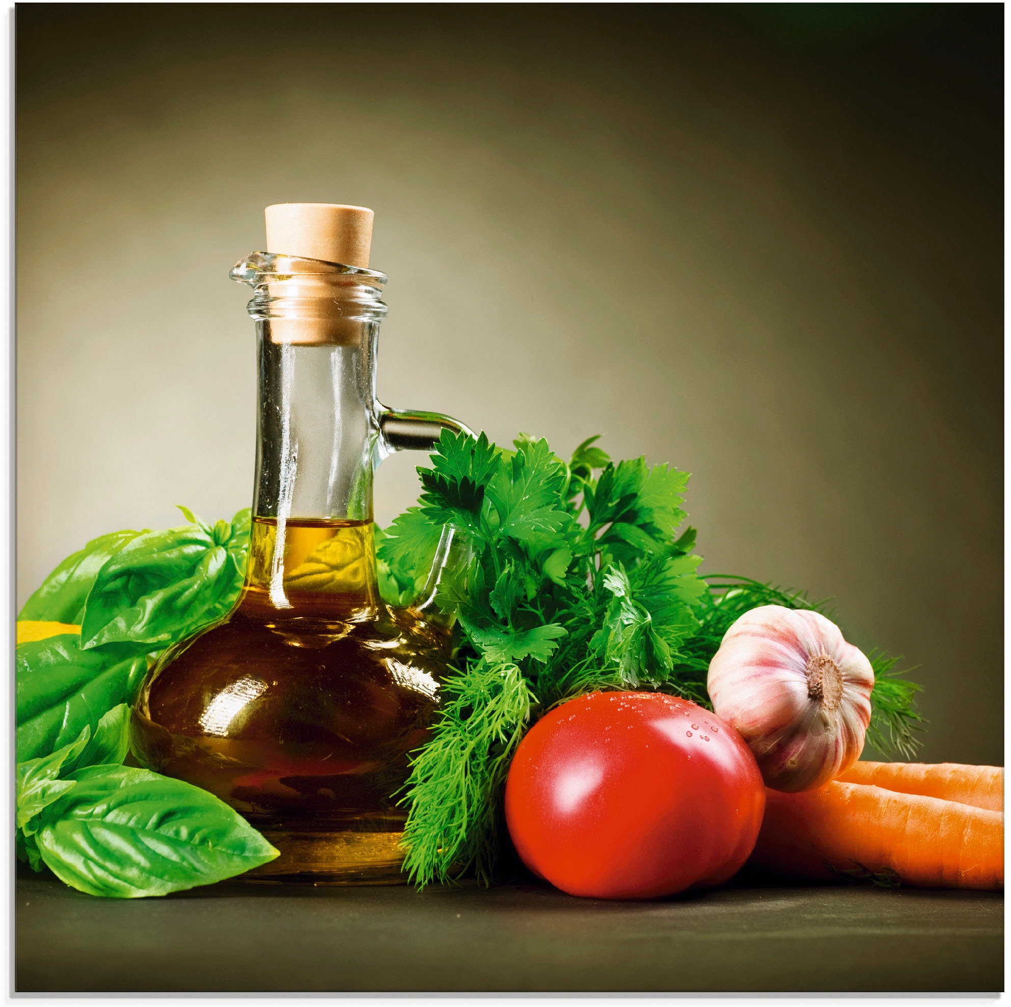 Artland Glasbild »Gesundes Gemüse und Gewürze«, Lebensmittel, (1 St.), in  verschiedenen Größen kaufen | BAUR