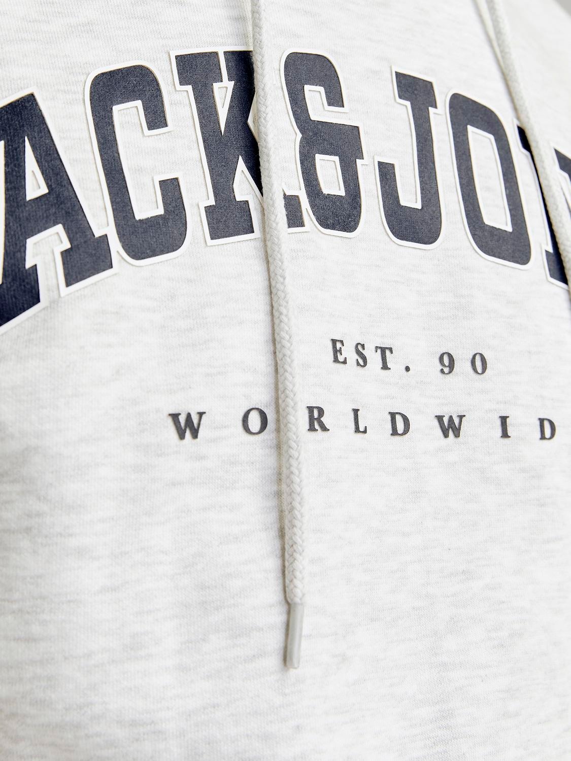 Jack & Jones Kapuzensweatshirt »JJECALEB VARSITY SWEAT HOOD NOOS«
