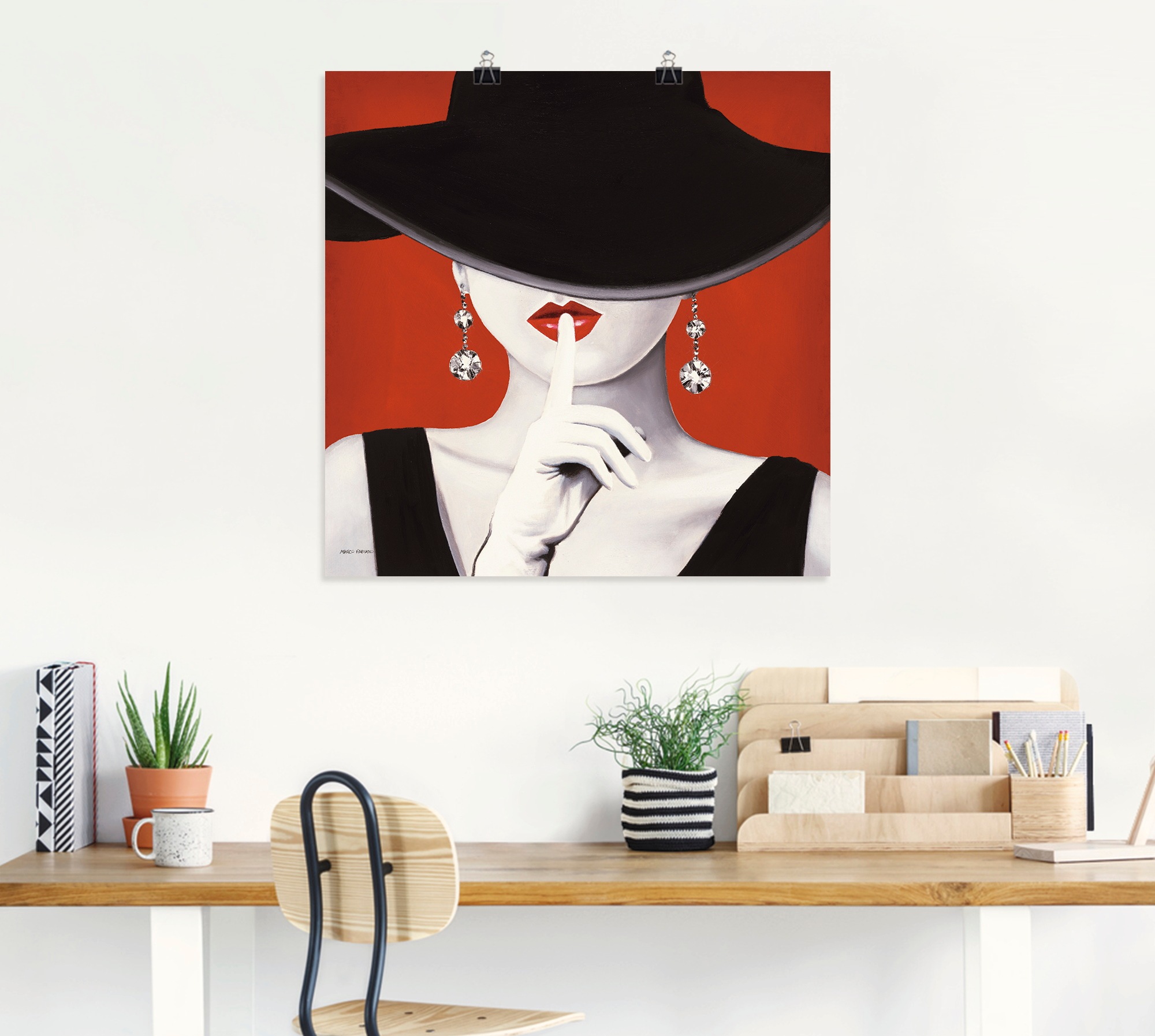Artland Wandbild "Hut ab I" Frau 1 Stk. tlg. als Leinwandbild, Poster, Wand günstig online kaufen