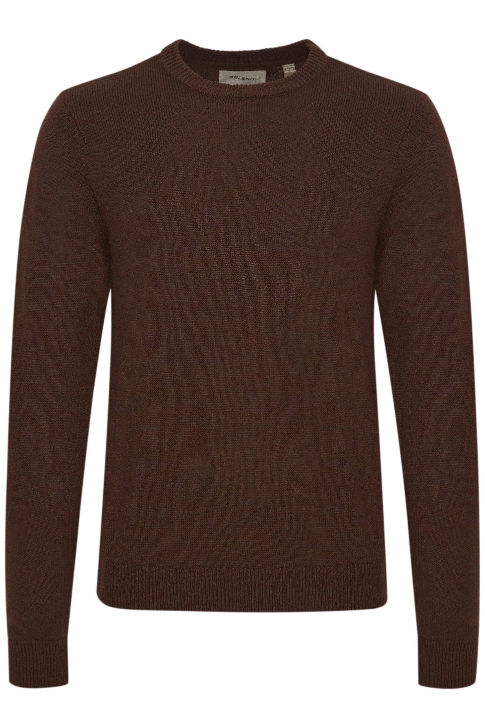 Blend Strickpullover "BHPullover" Schicker Strickpullover mit Rundhalsaussc günstig online kaufen