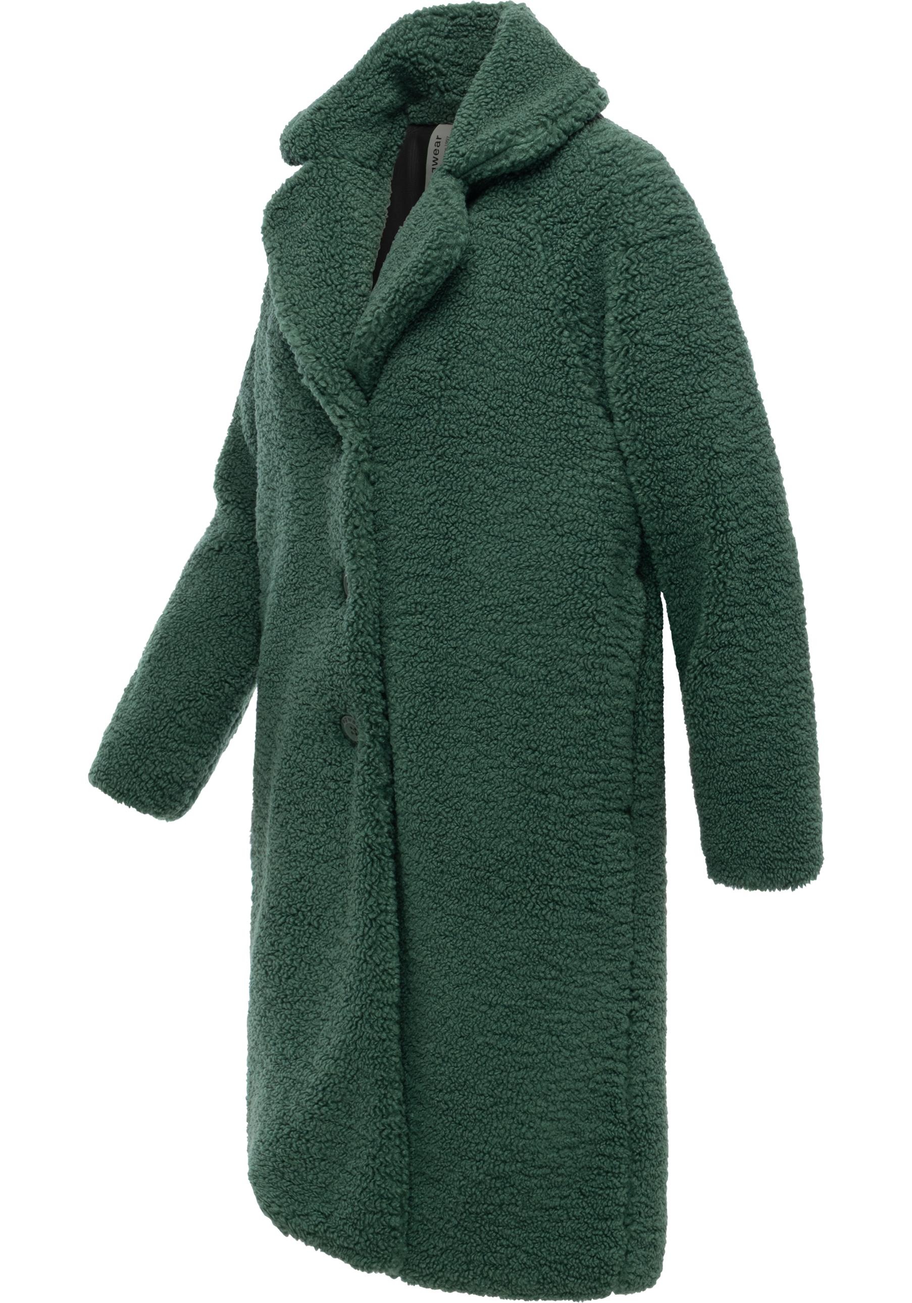 Ragwear Fellimitatmantel »Tedyco YOUMODO«, flauschige Übergangsjacke aus kuscheligem Teddyfleece