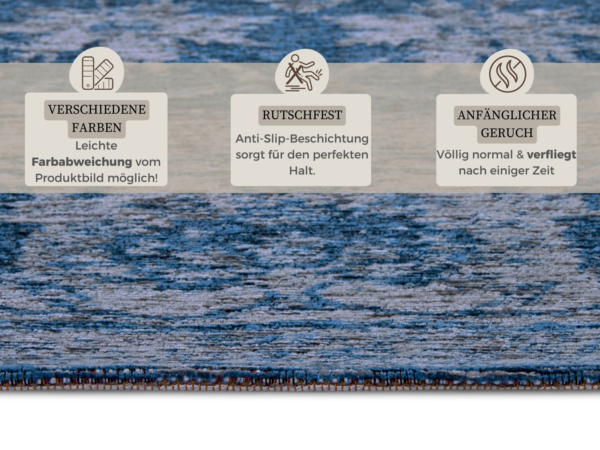 HANSE Home Teppich »Mahat«, rechteckig, 6 mm Höhe, strapazierfähig, pflegeleicht, robust, Anti-Slip