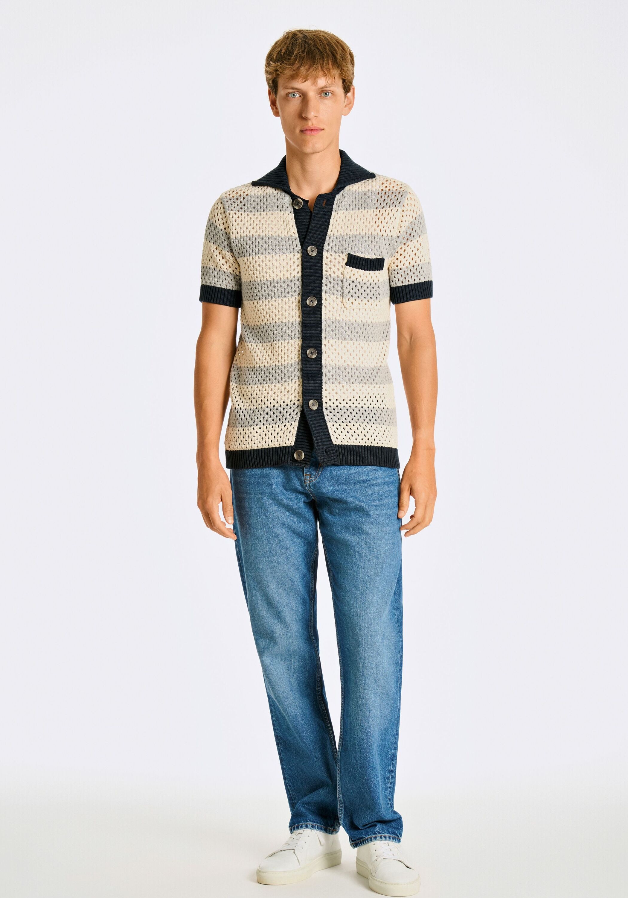 LINDBERGH Strickjacke »Lindbergh Cardigan Kurzarm«