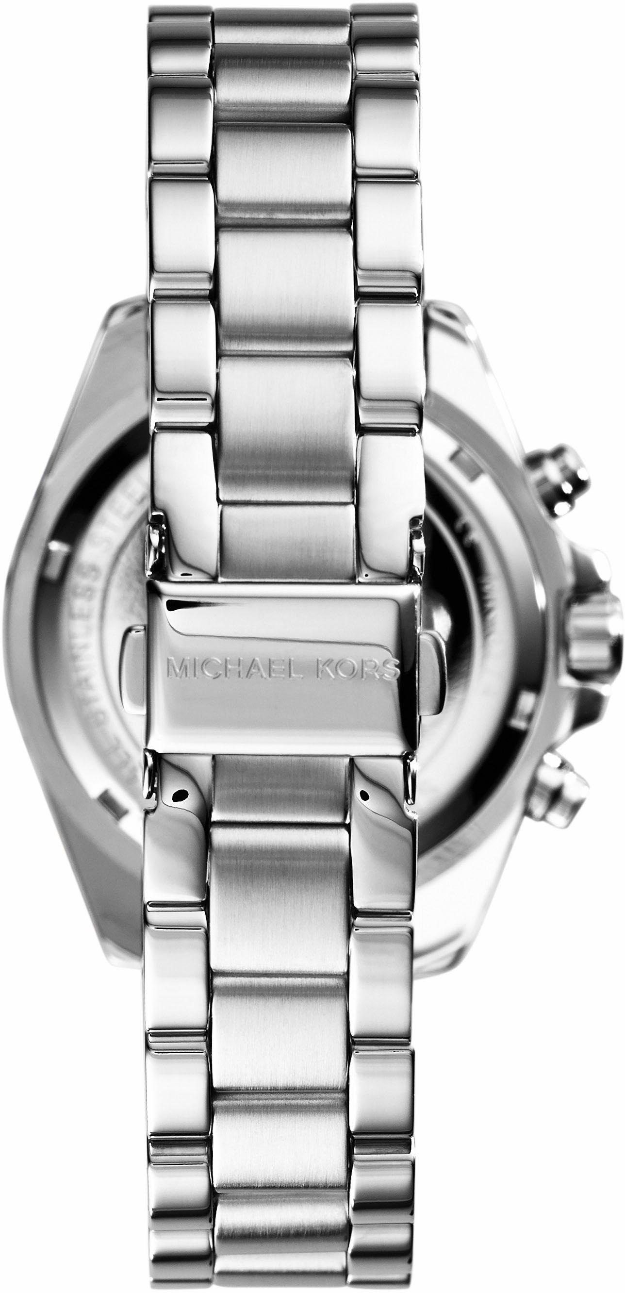 MICHAEL KORS Chronograph »MINI BRADSHAW«, Quarzuhr, Armbanduhr, Damenuhr, Edelstahlarmband, Datum