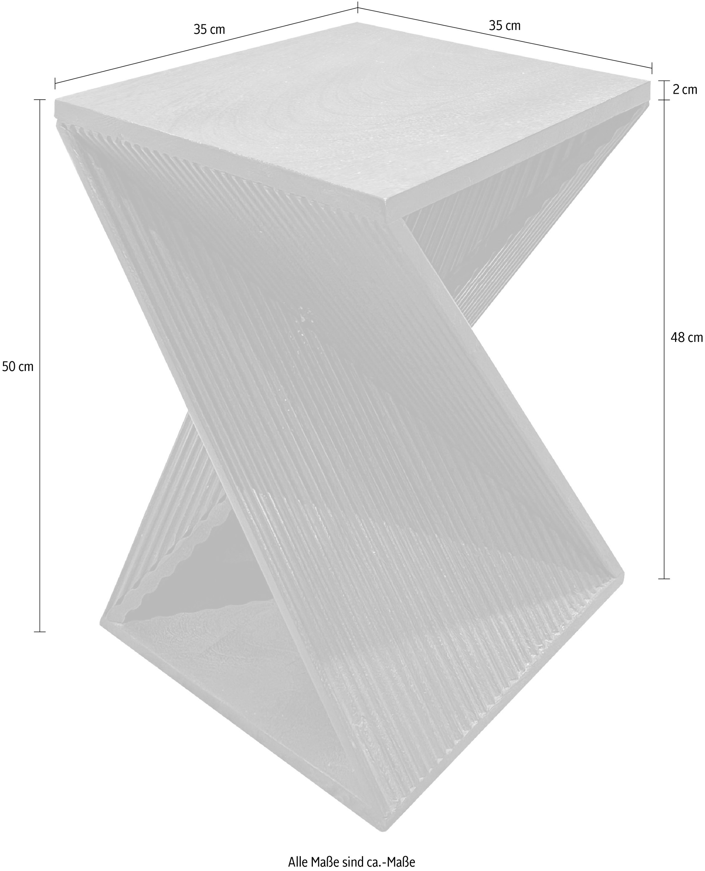 Gutmann Factory Beistelltisch, im Landhausstil - Echtholzoptik Details, Breite 77 cm