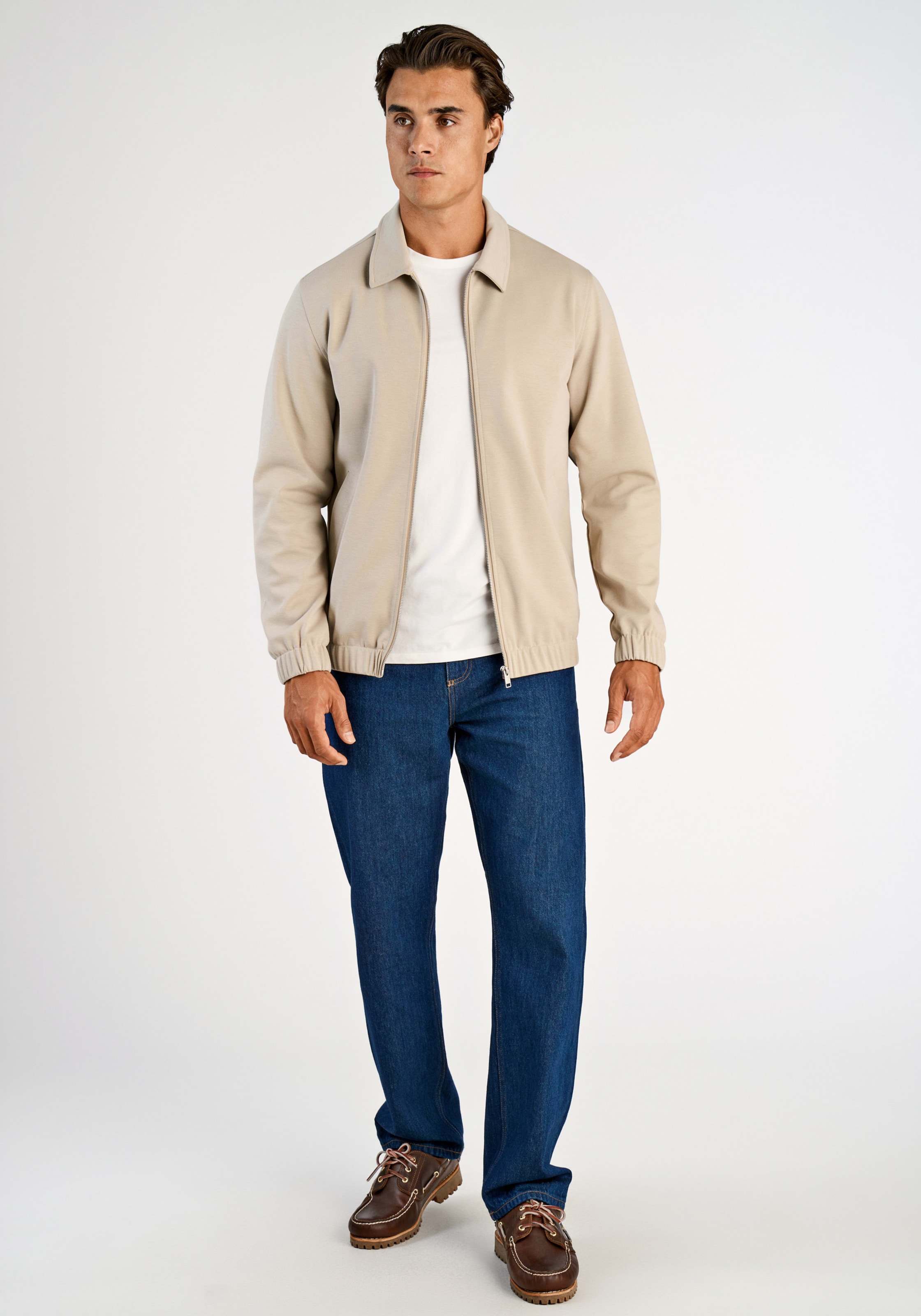 LINDBERGH Blouson ohne Kapuze mit Hemdkragen und Reißverschluss