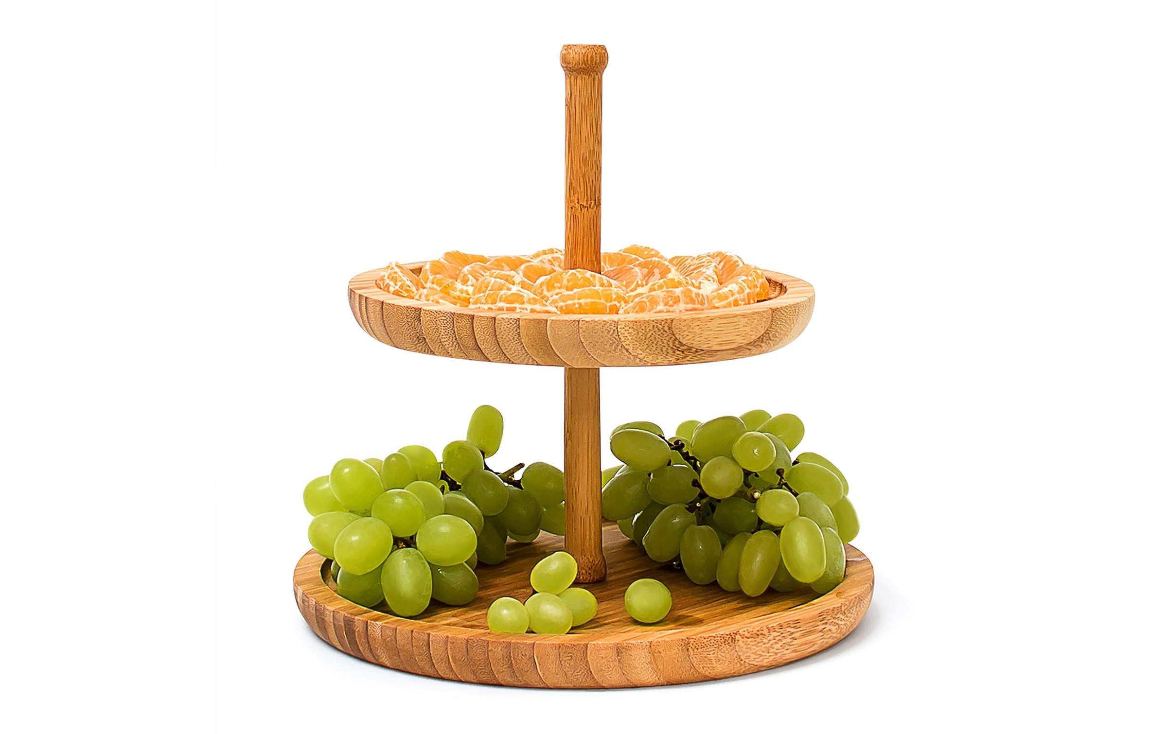 relaxdays Etagere »2-stufig« Holzart: Bambus (China)