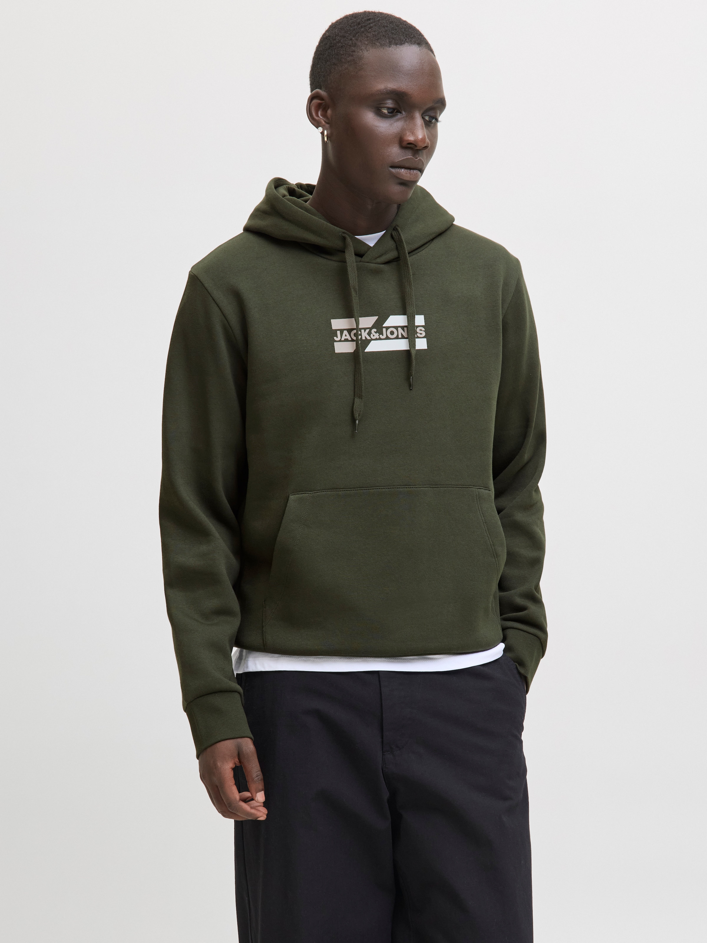 Jack & Jones Kapuzensweatshirt "JJECORP GRAPHIC SWEAT HOOD NOOS", mit Logo günstig online kaufen