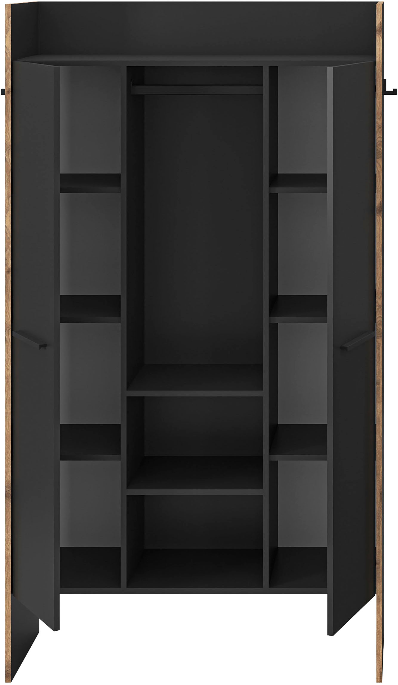 INOSIGN Garderobenschrank »MUSTA, Breite: 70cm, mit Kleiderstange, 2 Haken, 2 Türen, 1 Hutablage«, Dielenschrank, Flurschrank, Schrank, Universalschrank, Sitzbank