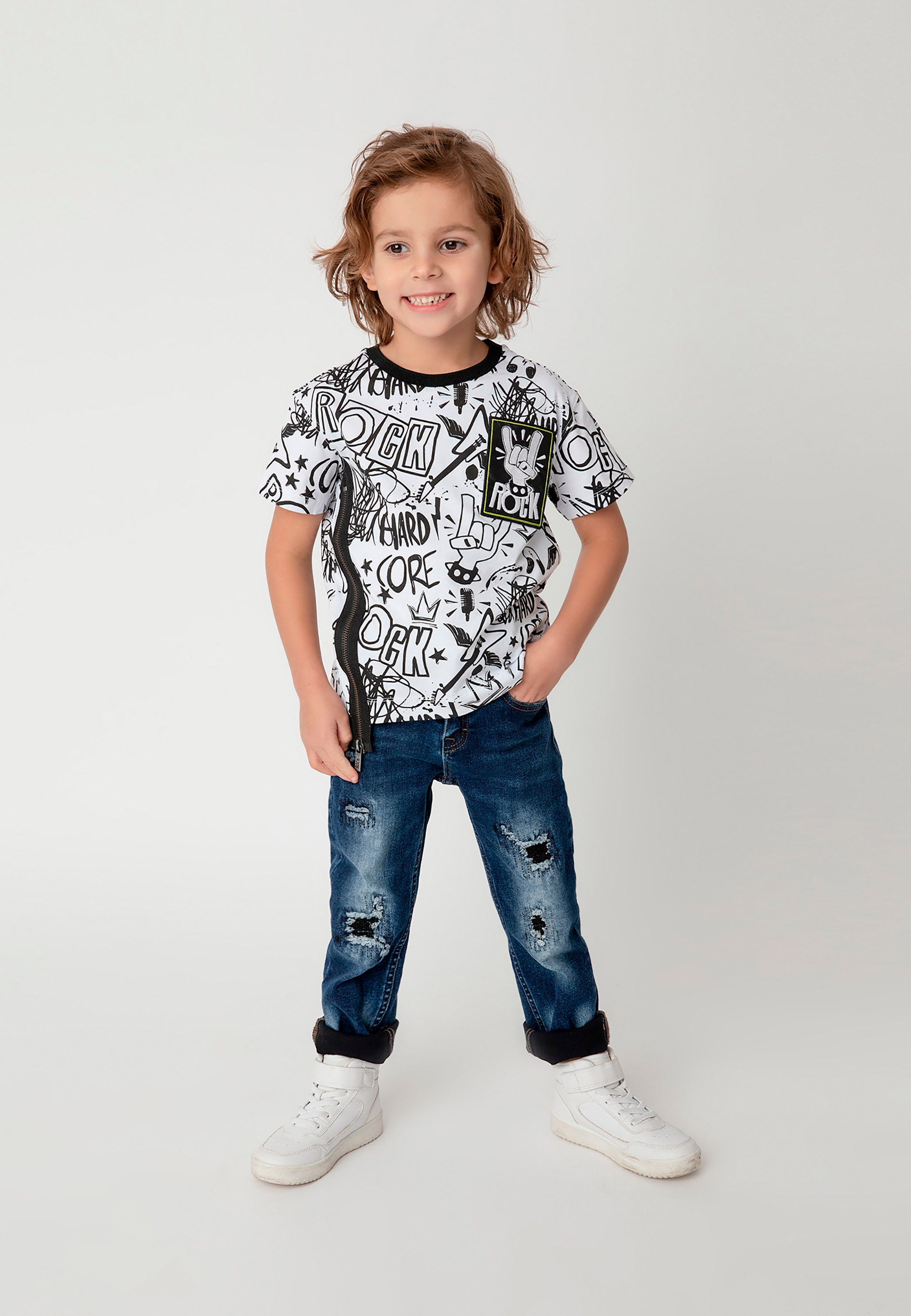 Gulliver T-Shirt, mit rockigem Print ▷ für | BAUR