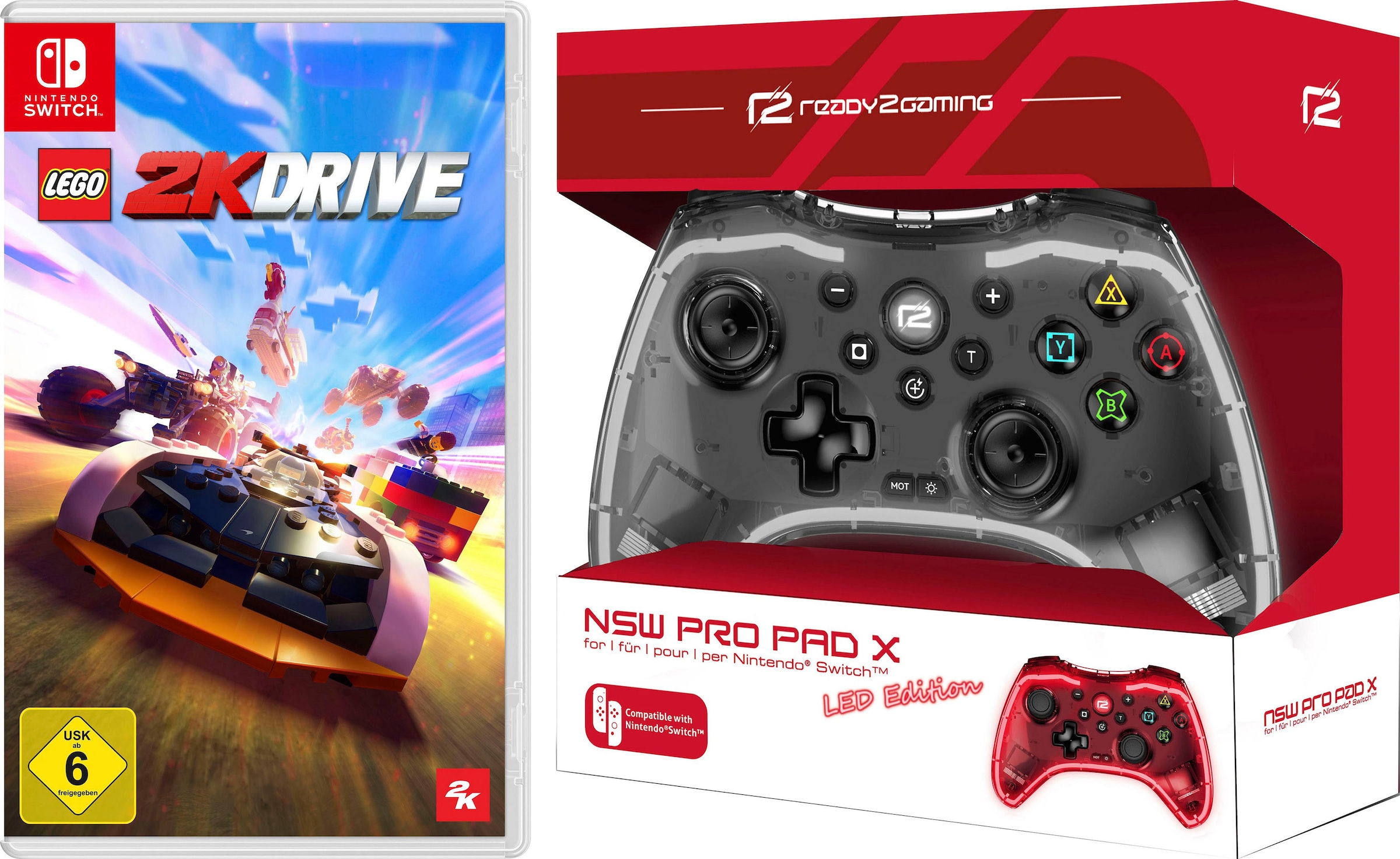 Controller »Gamepad + NSW Lego 2K Drive (USK) - Code in the Box«