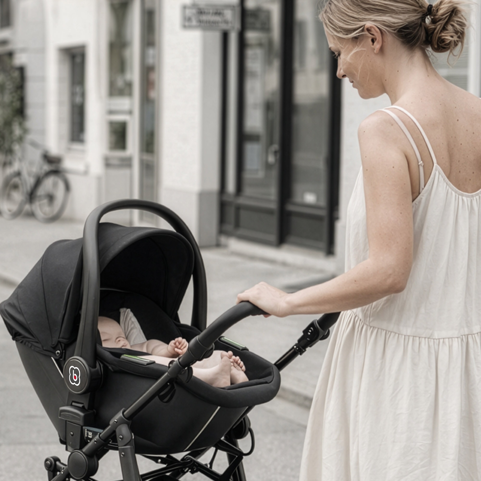 BabyGo Kombi-Kinderwagen »Evolution« 22 kg mit Babywanne, Babyschale, Wickeltasche und Sportsitz