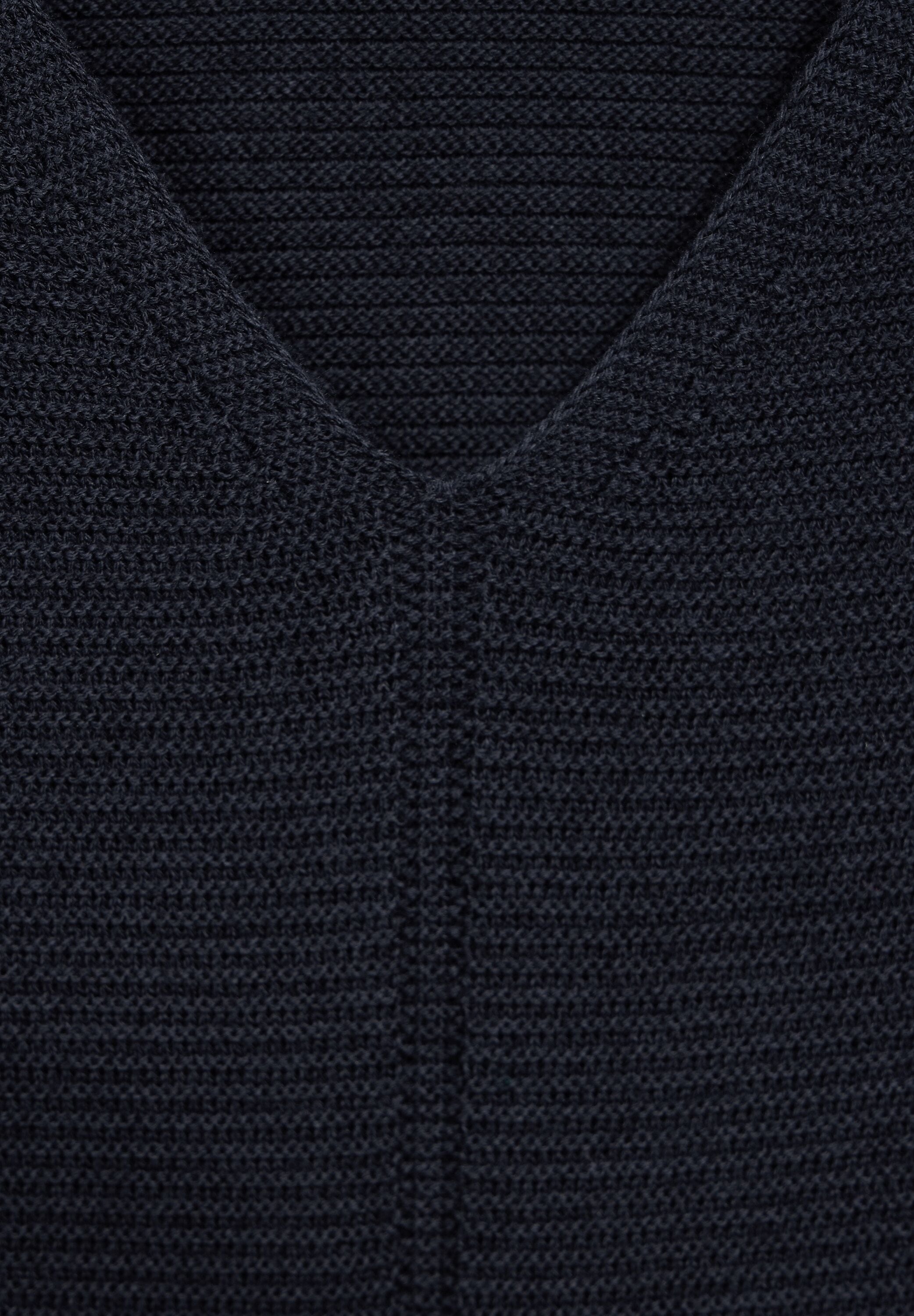 Cecil V-Ausschnitt-Pullover, mit dekorativer Frontnaht