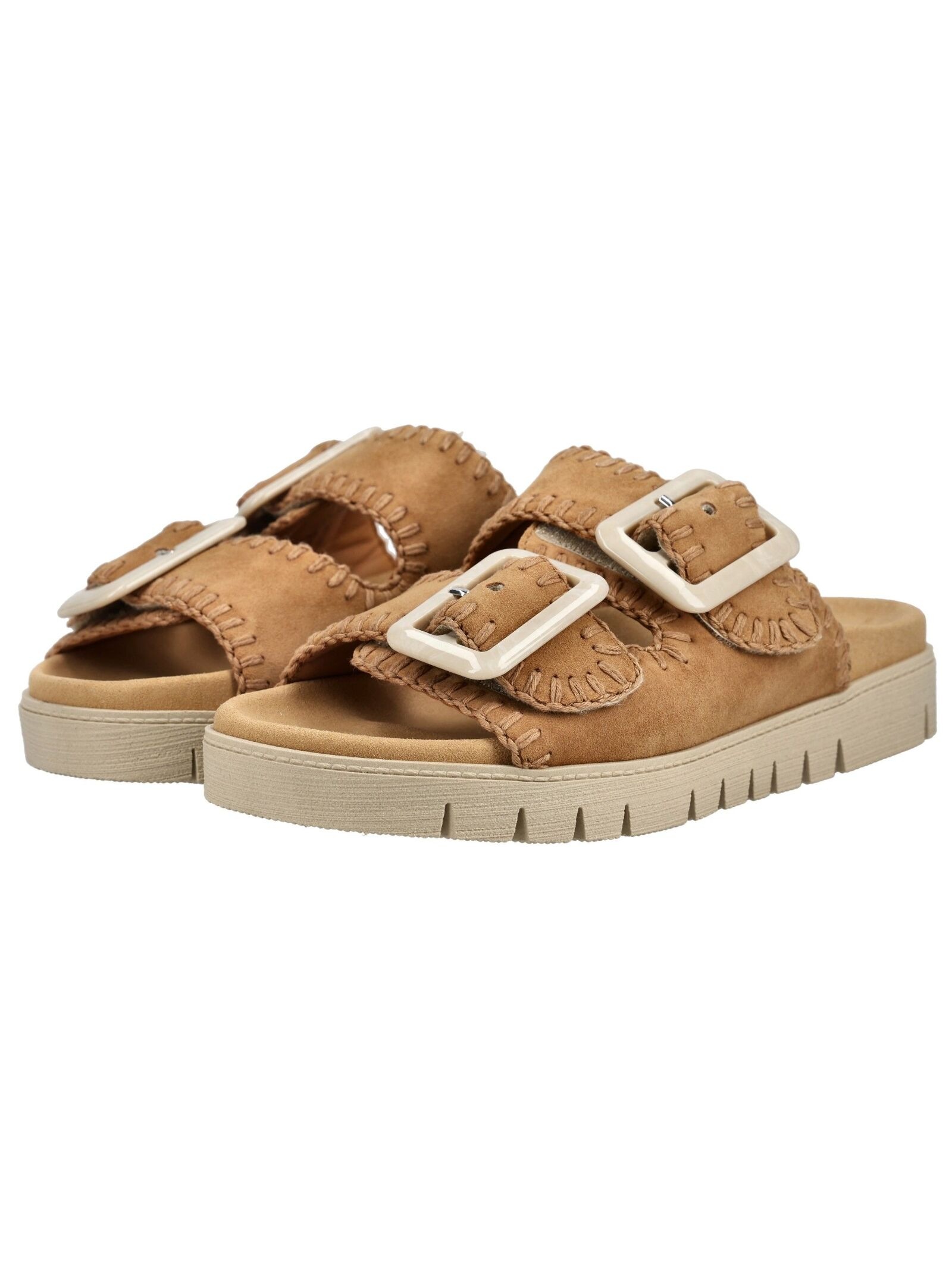 Gabor Pantolette Men's Leather Sandals Light Brown 42 6
