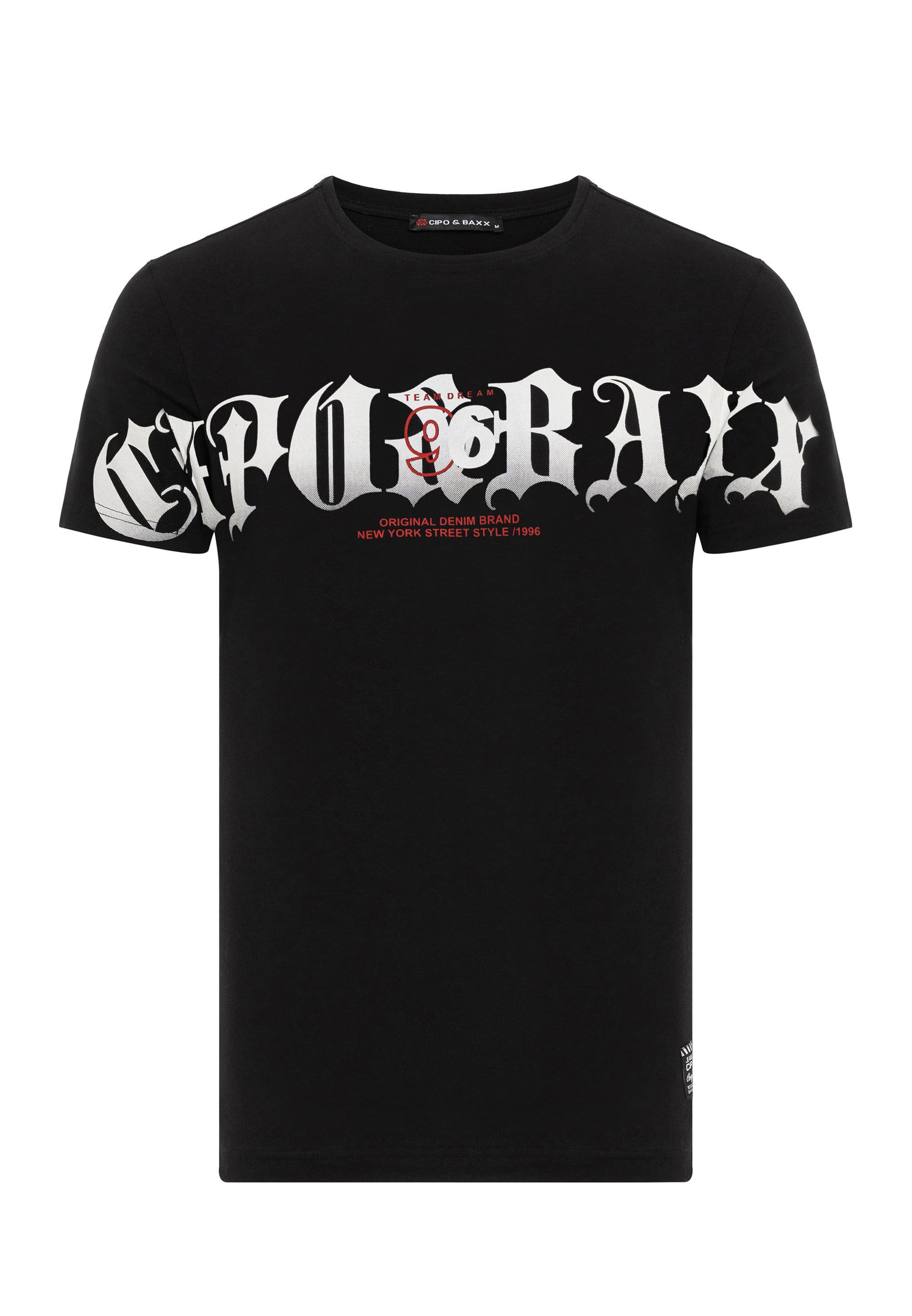 Cipo & Baxx T-Shirt »T-Shirt«, mit Rundhals-Ausschnitt