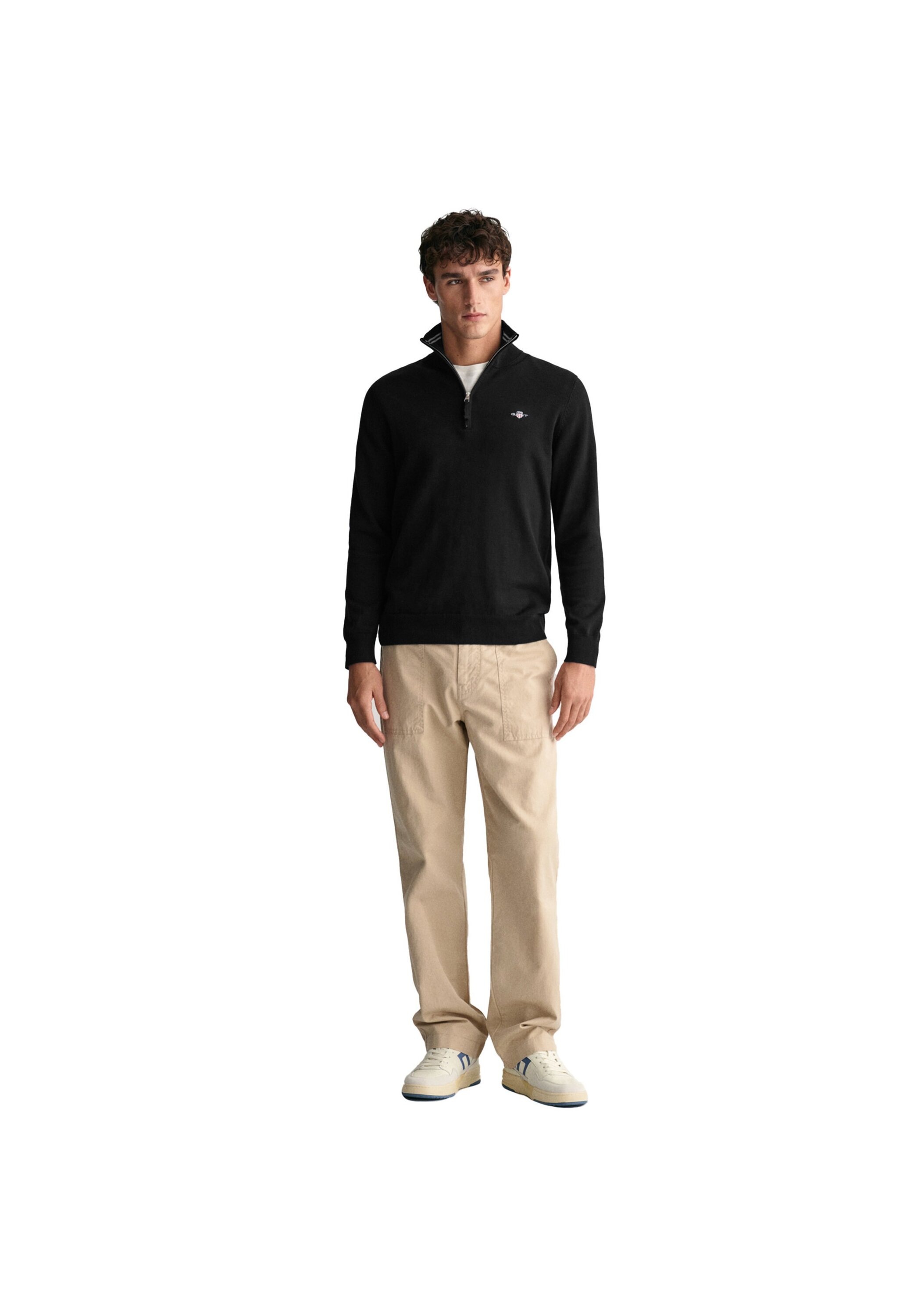 Gant Sweater »Strickpullover CLASSIC COTTON HALF ZIP«