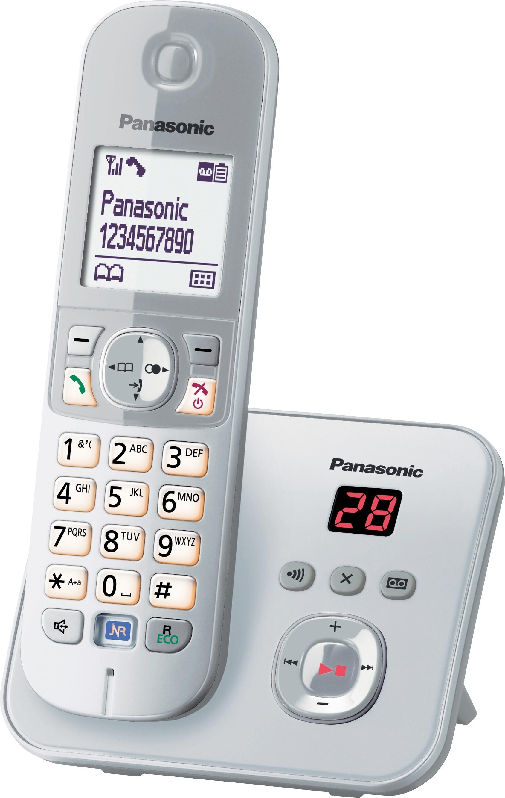 Panasonic Schnurloses DECT-Telefon »KX-TG6821G«, (Mobilteile: 1), mit Anrufbeantworter